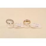 This is a Timed Online Auction on Bidspotter.co.uk, Click here to bid. 9ct White gold diamond set