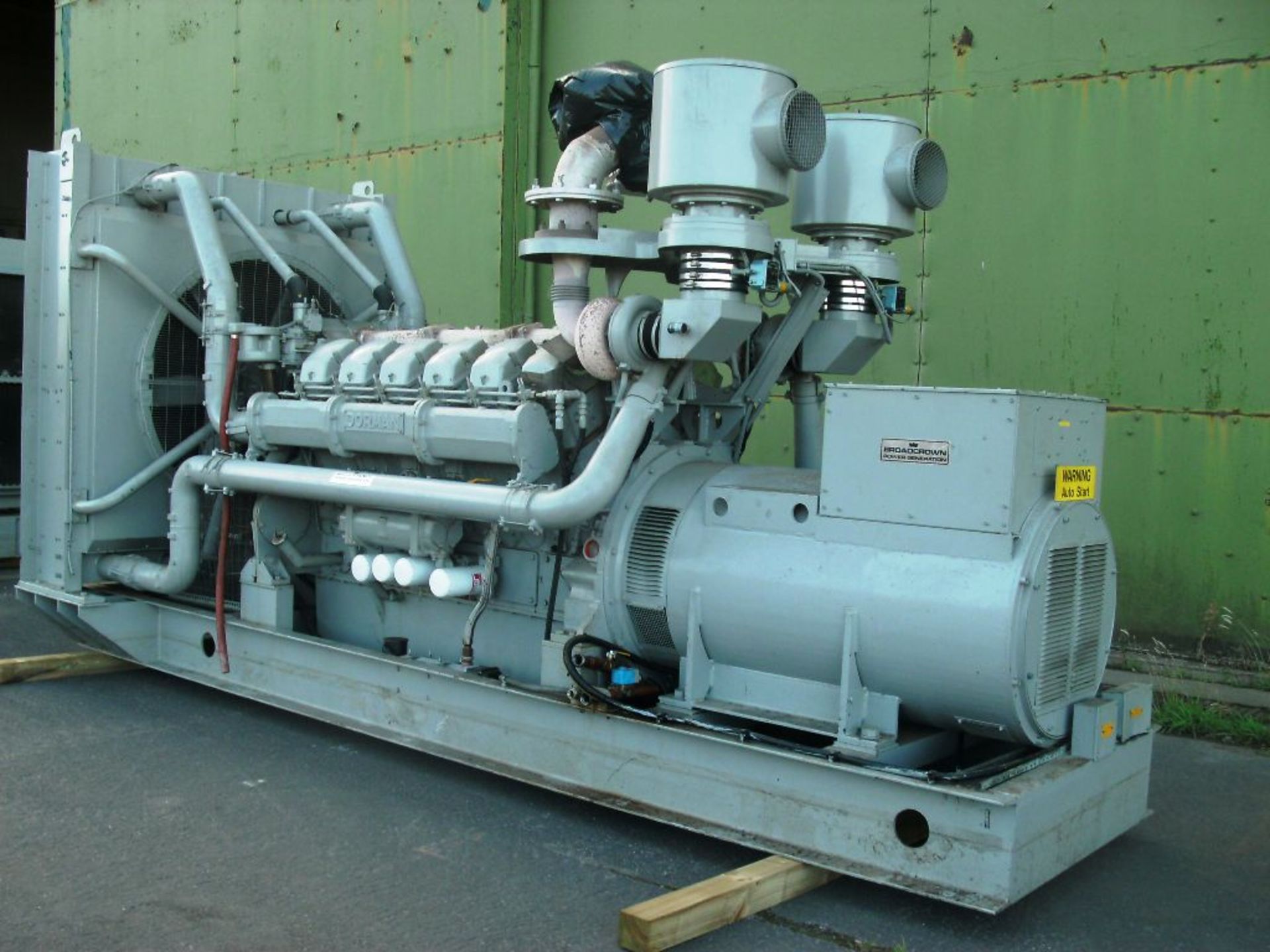 * A Dorman, V12 Turbo, 12 SETCA, 1250KVA, 50Hz, 3PH, 1500RPM, 240V, 72hrs, Diesel Generator (No - Image 3 of 3