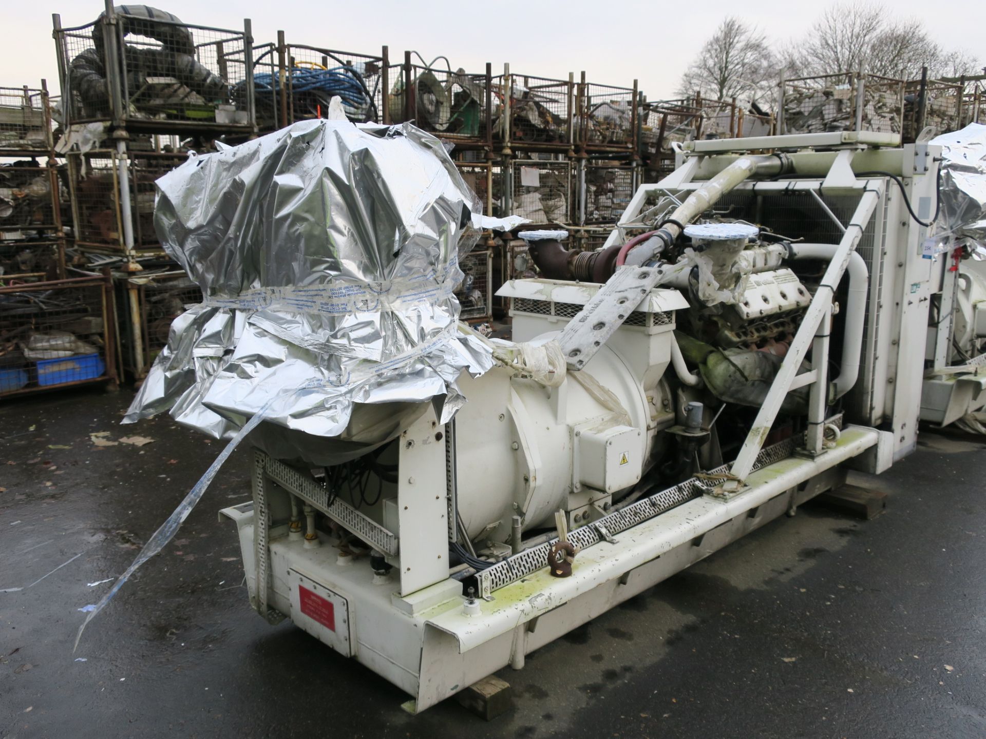 * A Perkins/Rolls Royce V8 Turbo, CV8, Alternator Make: Mawdsleys, 312KVA, 60Hz, 3PH, 1800RPM, - Image 4 of 5