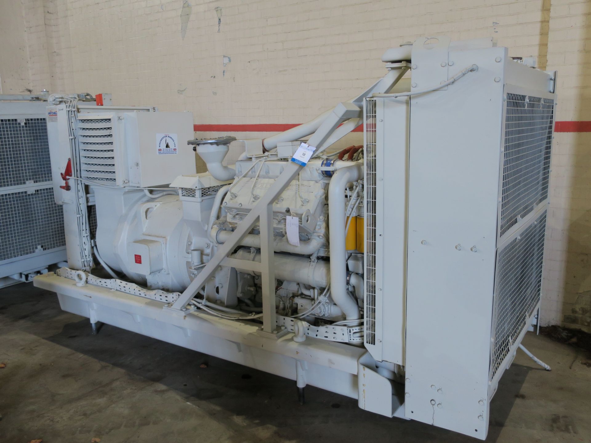 * A Perkins/Rolls Royce V8 Turbo, CV8, Alternator Make: Mawdsleys, 312KVA, 60Hz, 3PH, 1800RPM,