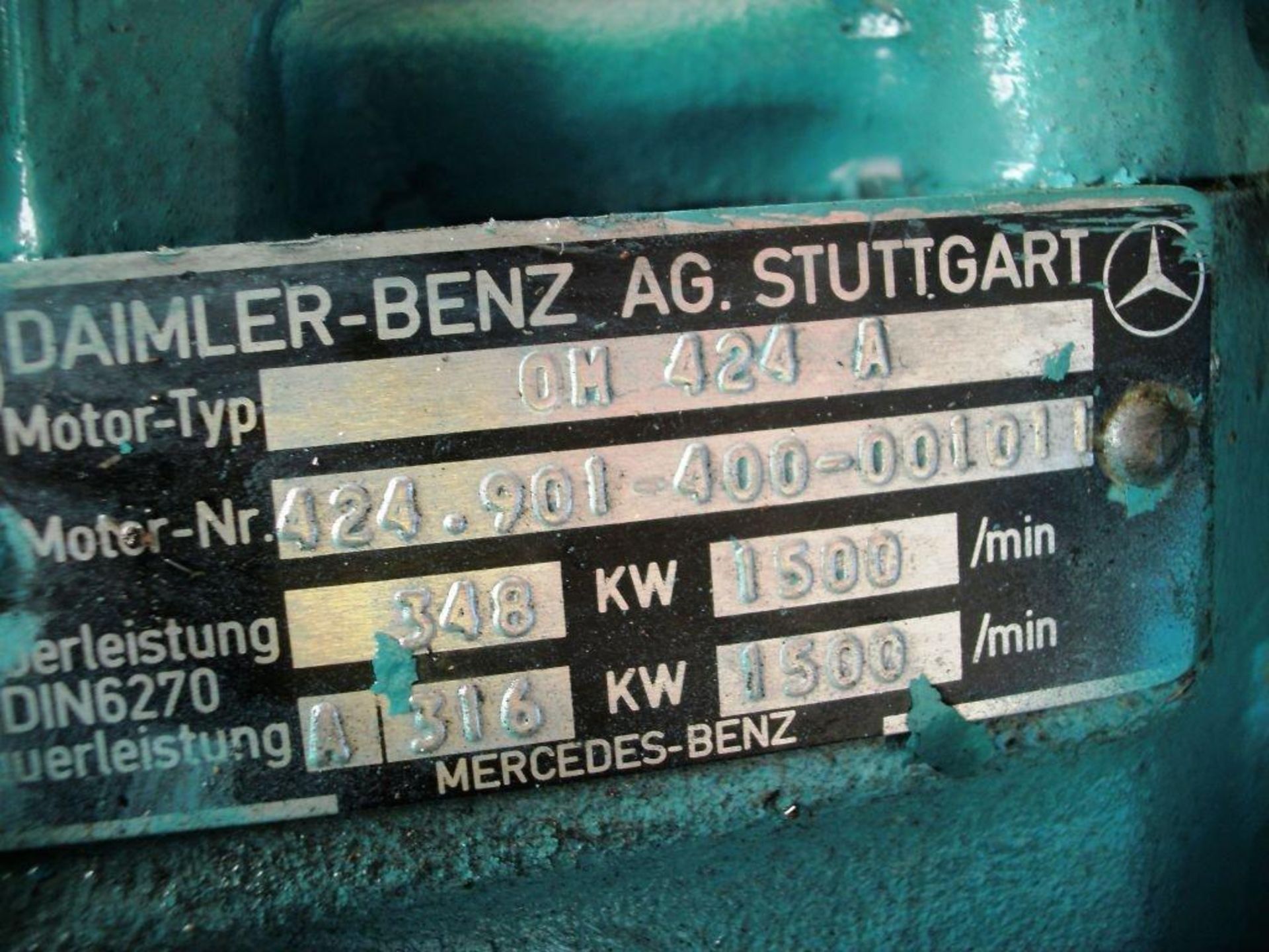 * A Mercedes, V12 Turbo, OM424A, Alternator Make: Heemaf, 300KVA, 50Hz, 3PH, 1500RPM, 394AMP, - Image 4 of 4