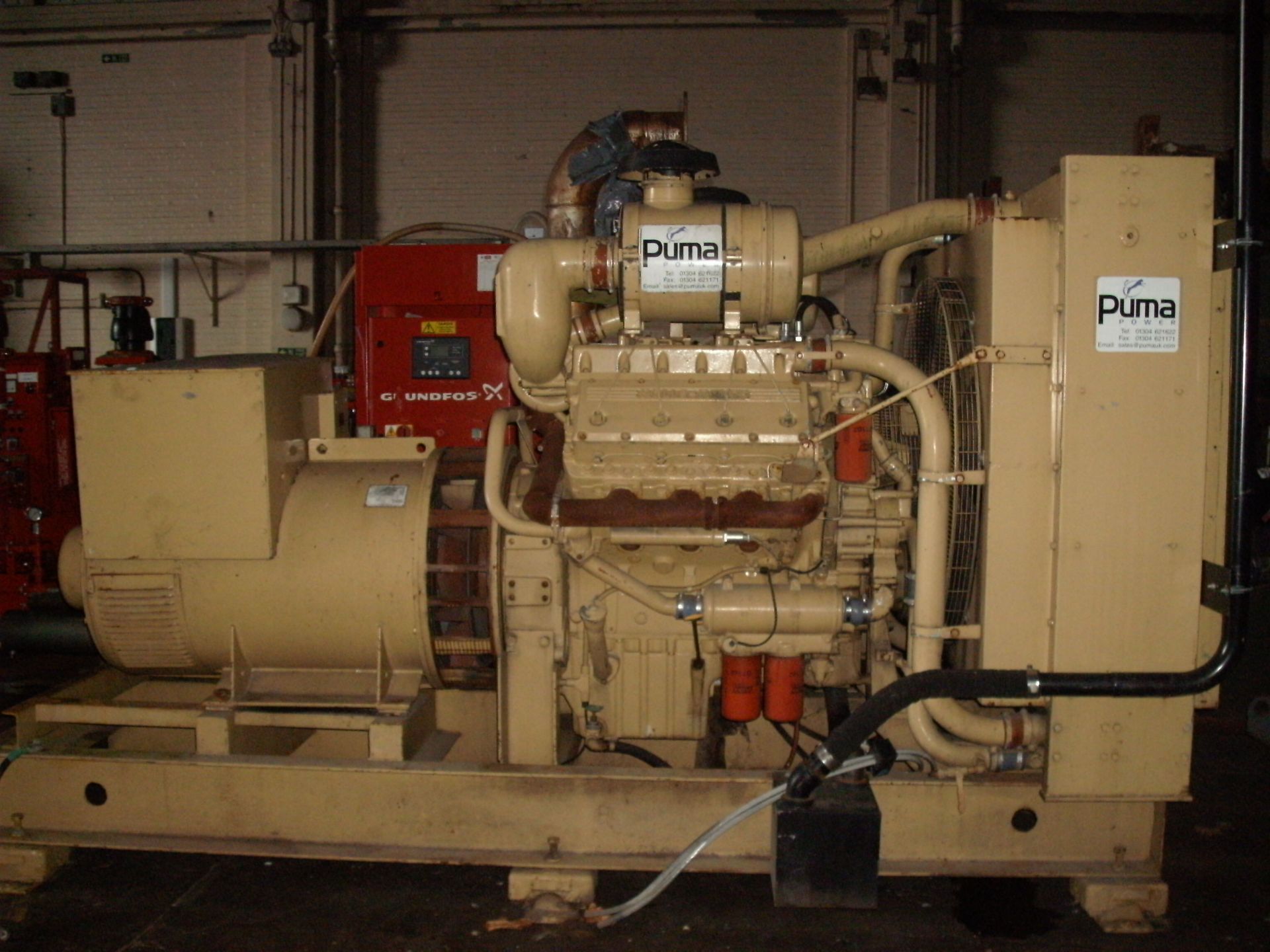 * A Rolls Royce V8, CV8, Alternator Make: Puma, 445KVA, 50Hz, 3PH, 1500RPM, 626AMP, 240V, 1310hrs,