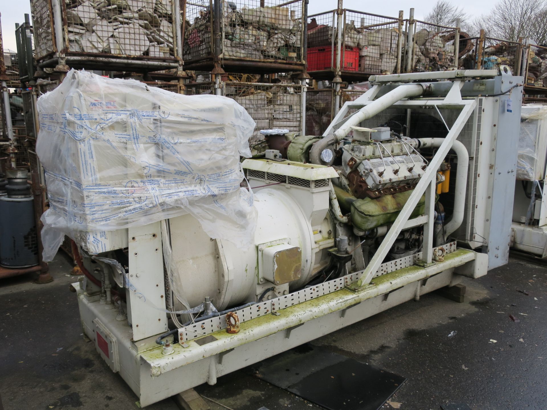 * A Perkins/Rolls Royce V8 Turbo, CV8, Alternator Make: Mawdsleys, 312KVA, 60Hz, 3PH, 1800RPM, - Image 4 of 4