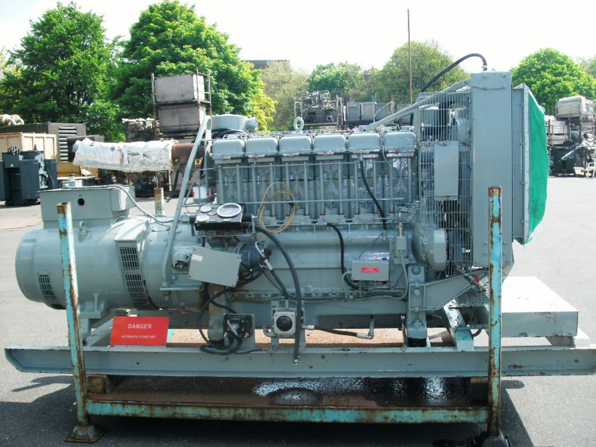 * A Lister Straight 6 Turbo, JW6, Alternator Make: ECC, 90KVA, 50Hz, 3PH, 1500RPM, 125.5AMP, 240V,