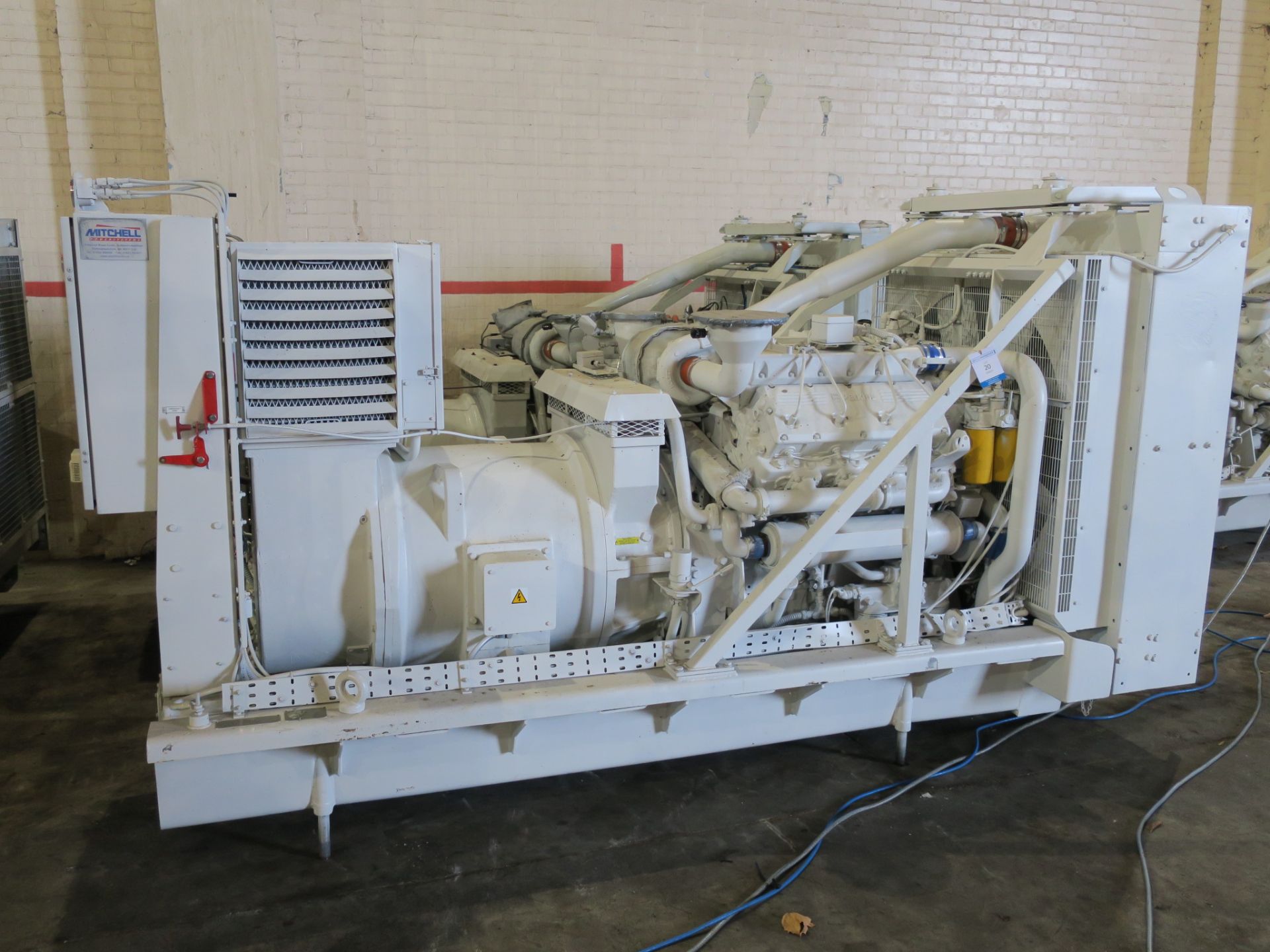 * A Perkins/Rolls Royce V8 Turbo, CV8, Alternator Make: Mawdsleys, 312KVA, 60Hz, 3PH, 1800RPM,