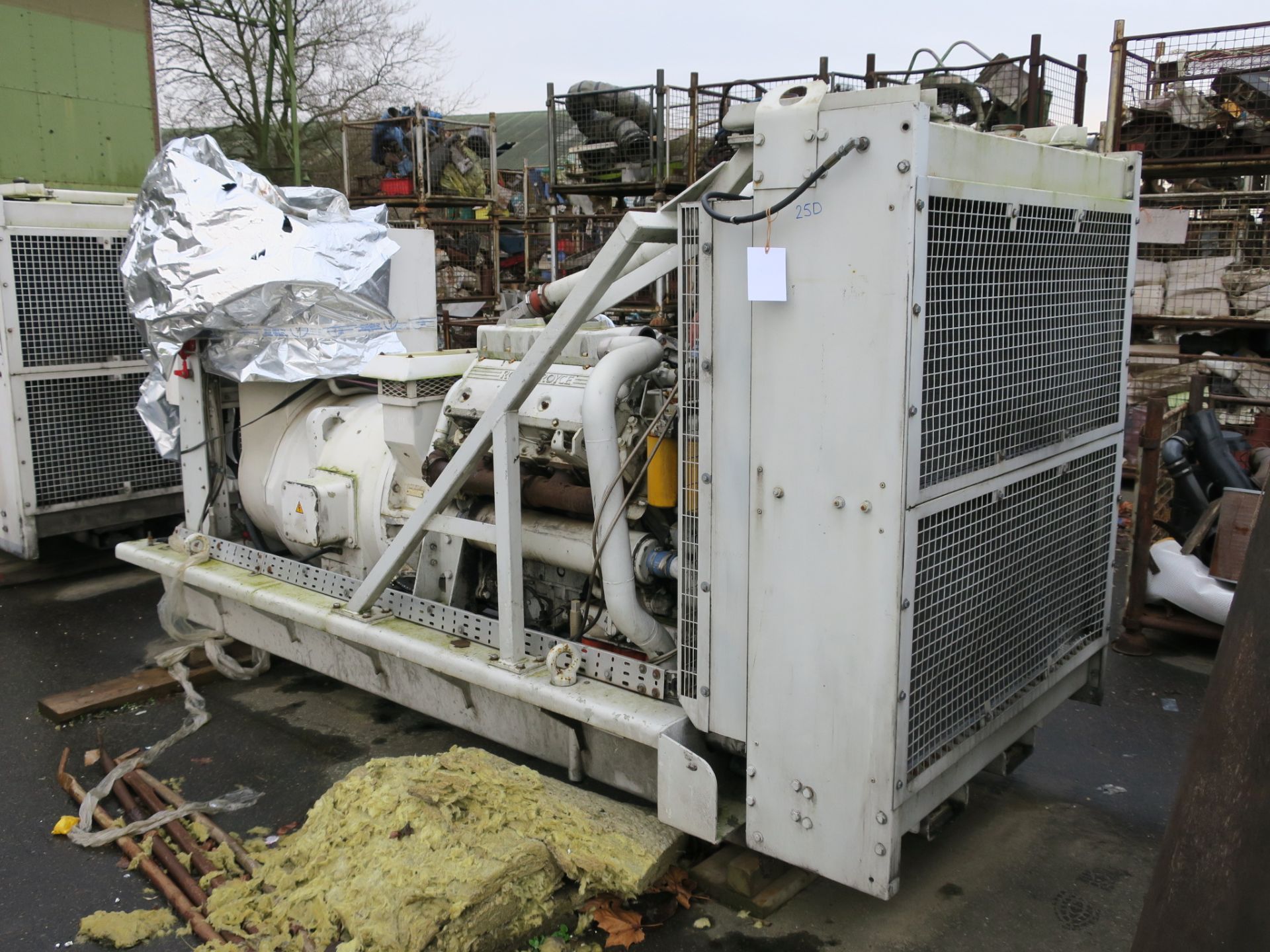 * A Perkins/Rolls Royce V8 Turbo, CV8, Alternator Make: Mawdsleys, 312KVA, 60Hz, 3PH, 1800RPM,