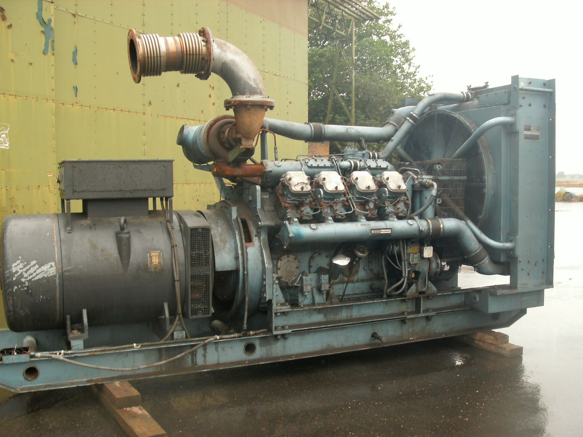 * A Dorman V8, 8 QTCA, Alternator Make: Morrison, 400KVA, 50Hz, 3PH, 1500RPM, 266hrs, Diesel