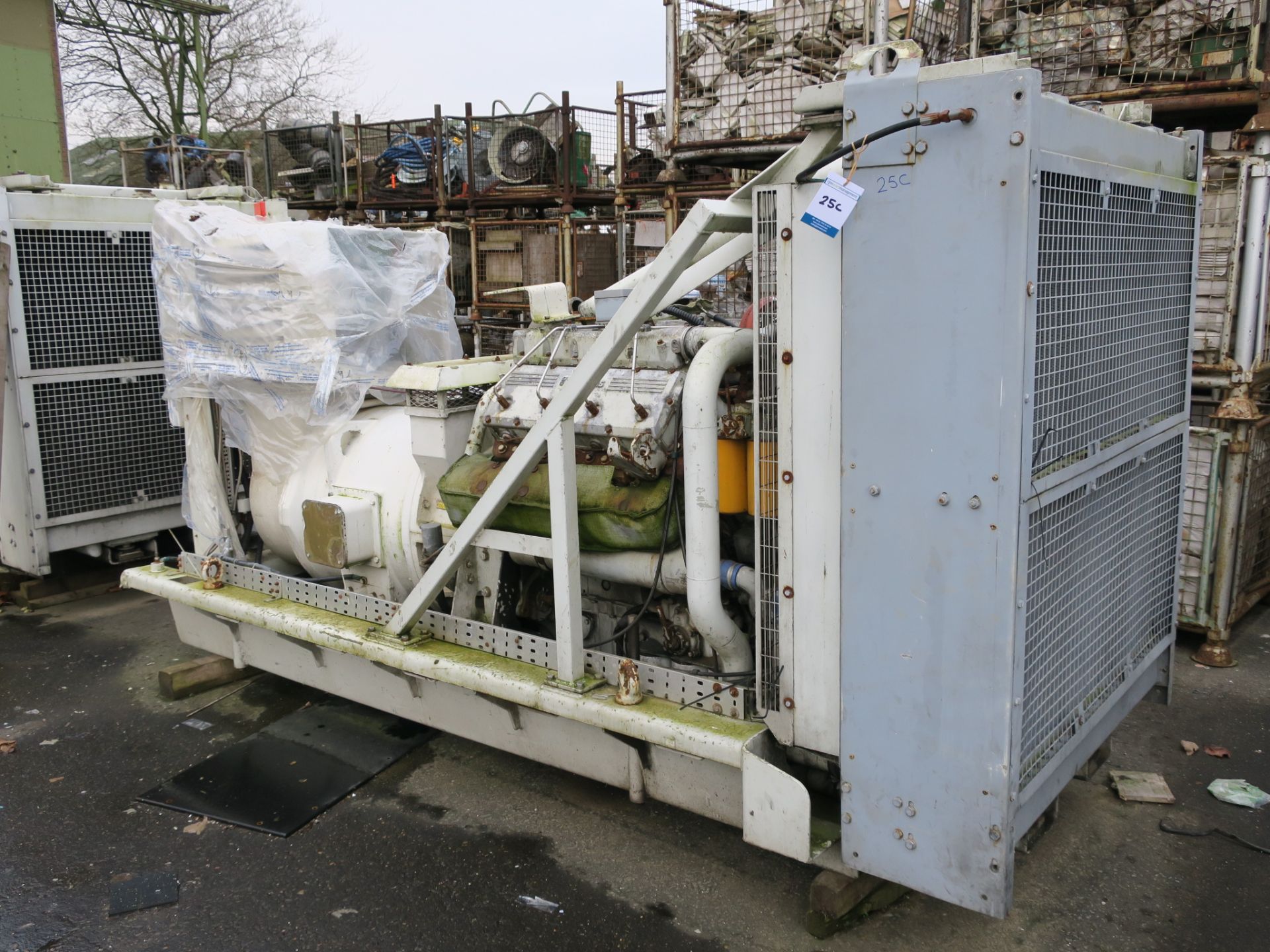 * A Perkins/Rolls Royce V8 Turbo, CV8, Alternator Make: Mawdsleys, 312KVA, 60Hz, 3PH, 1800RPM,