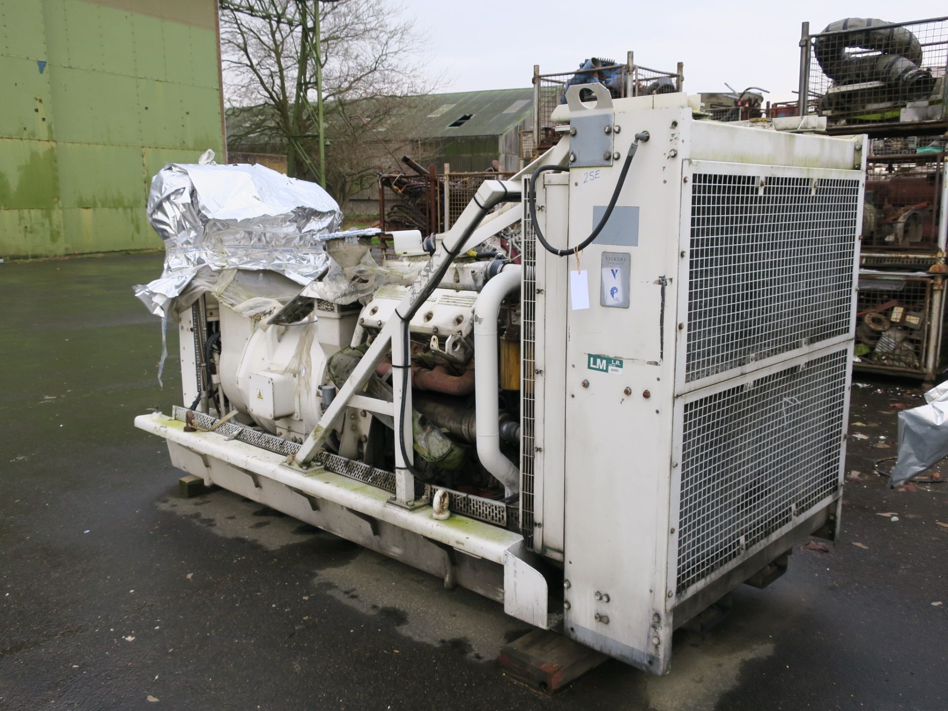 * A Perkins/Rolls Royce V8 Turbo, CV8, Alternator Make: Mawdsleys, 312KVA, 60Hz, 3PH, 1800RPM,