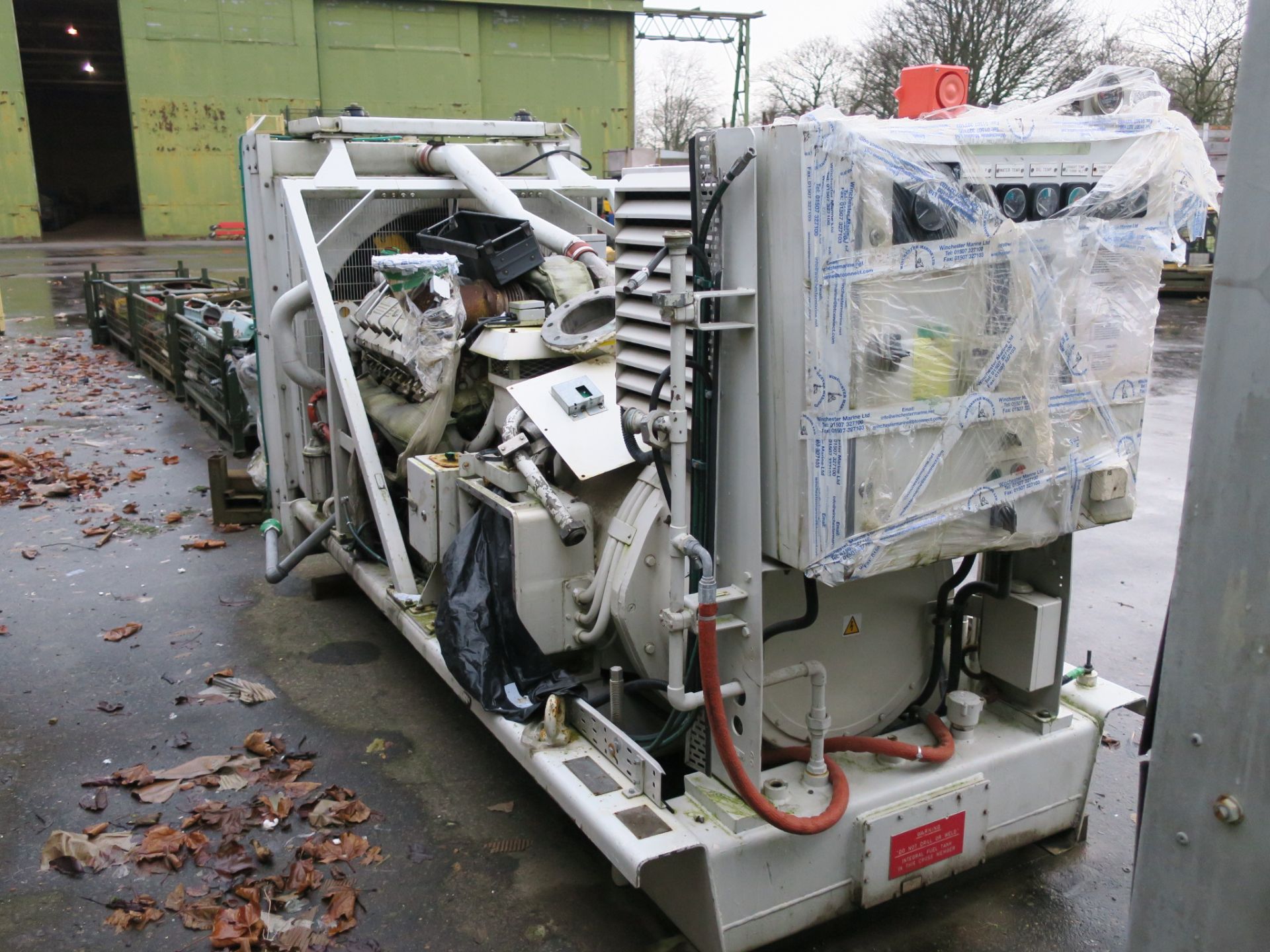 * A Perkins/Rolls Royce V8 Turbo, CV8, Alternator Make: Mawdsleys, 312KVA, 60Hz, 3PH, 1800RPM, - Image 4 of 6