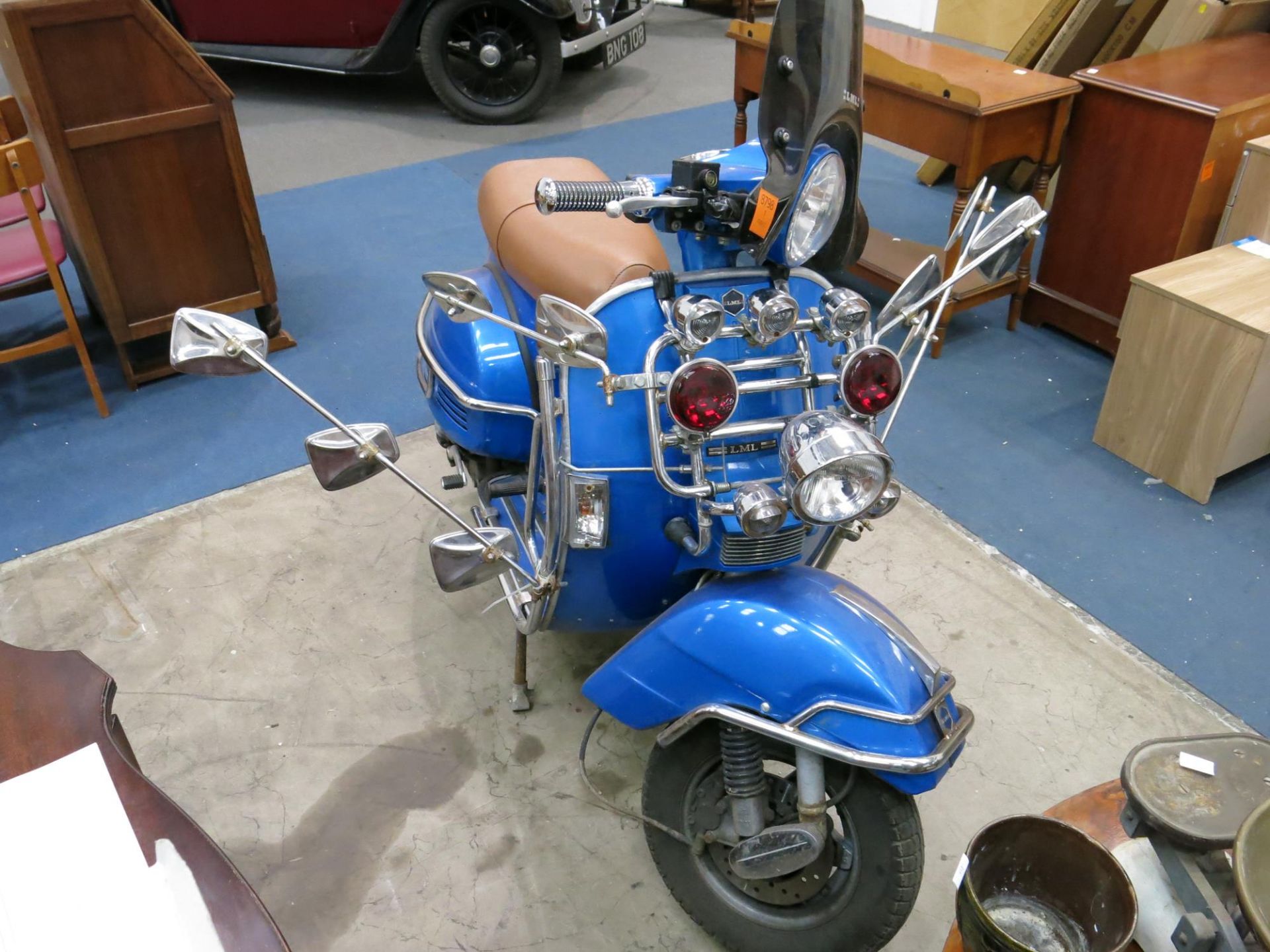 An LML Star 125 4T Scooter, 125cc petrol. Registration YP64 AGO. Date of first registration 01/ - Image 2 of 8