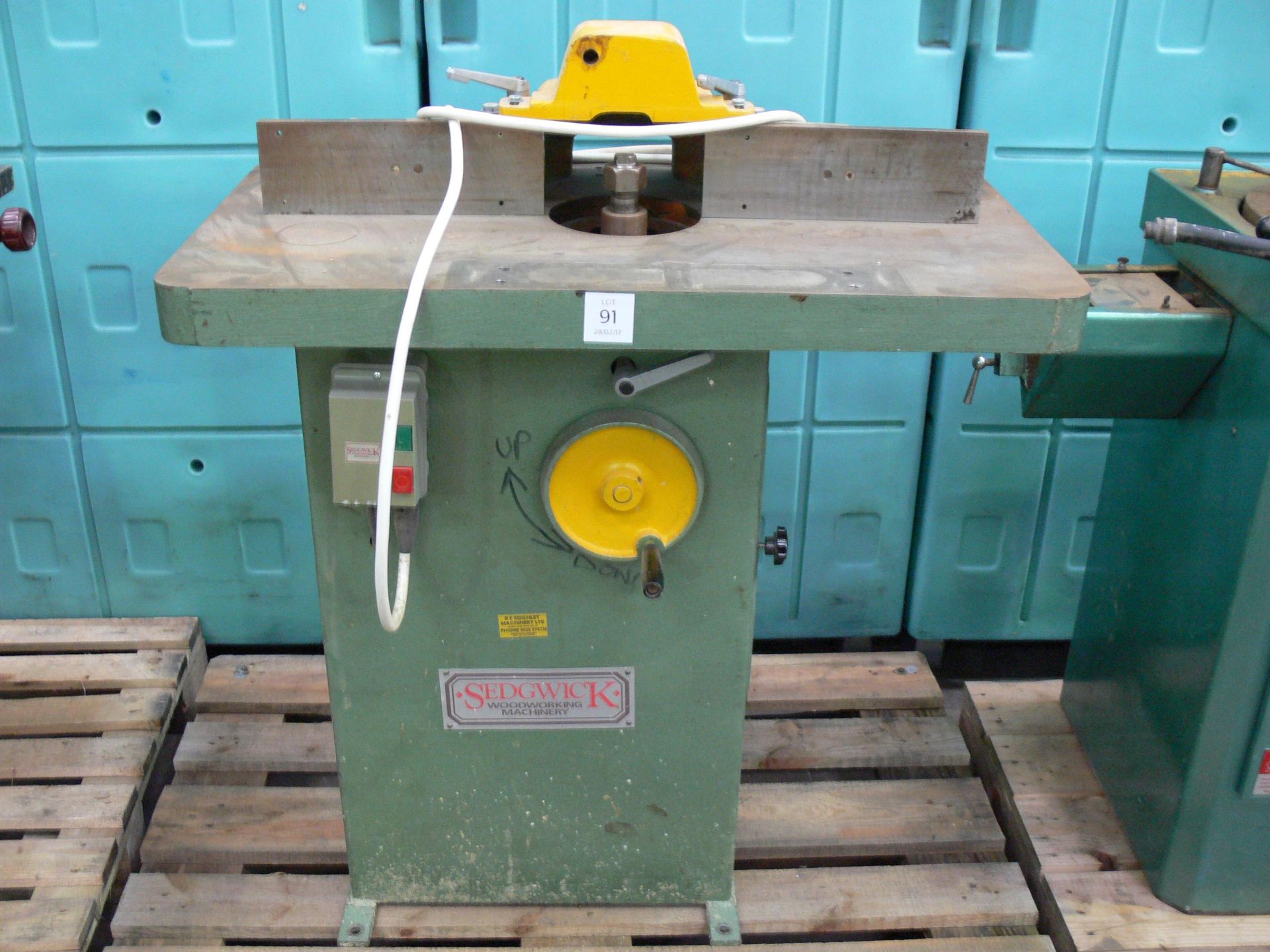 * A Sedgwick SM3 Spindle Moulder. Please note there is a £10 + VAT Lift Out Fee on this lot