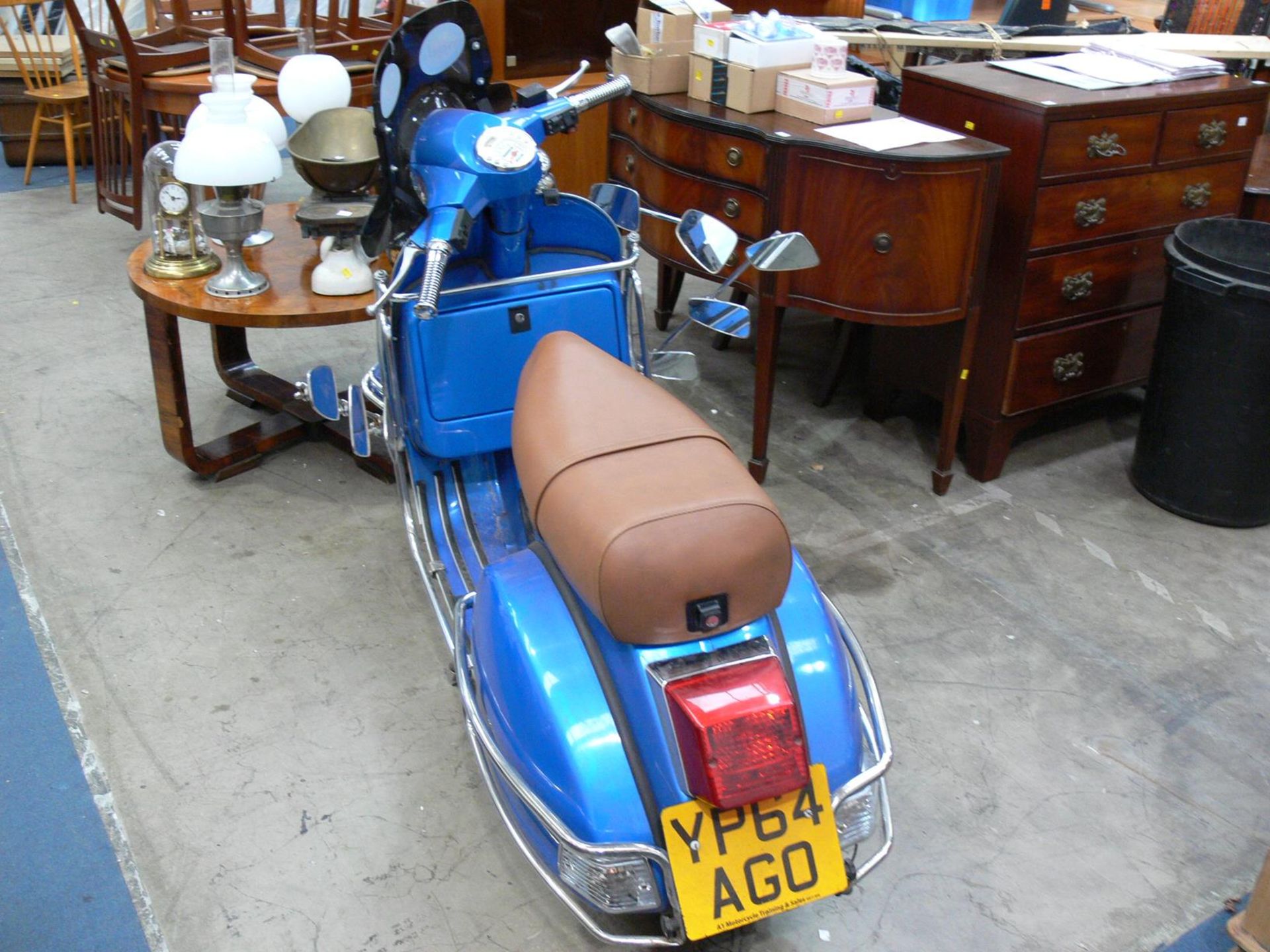 An LML Star 125 4T Scooter, 125cc petrol. Registration YP64 AGO. Date of first registration 01/ - Image 7 of 8