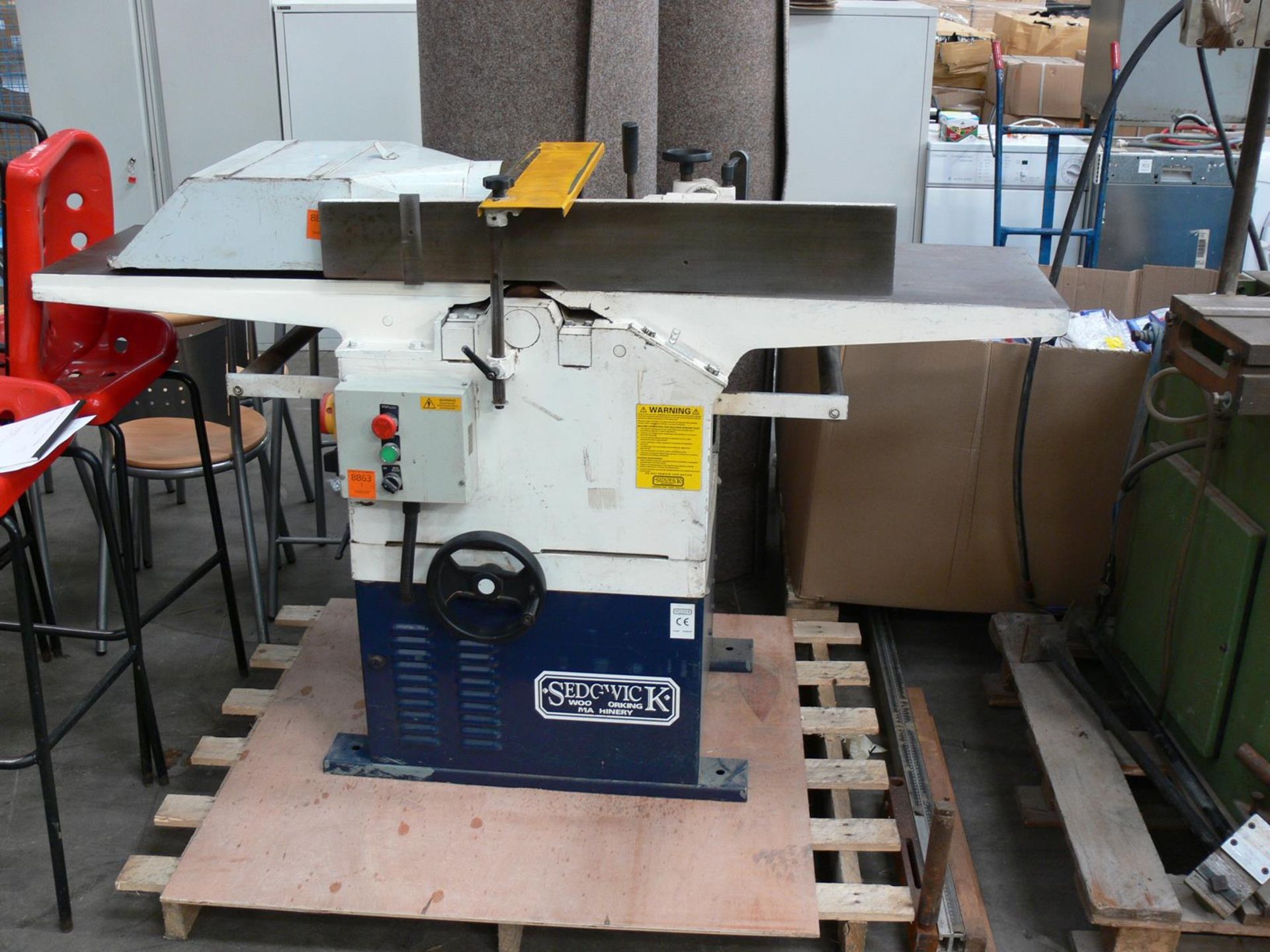 *A Sedgwick planer/ thicknesser. Please note this lot has a £10 +VAT lift out charge.