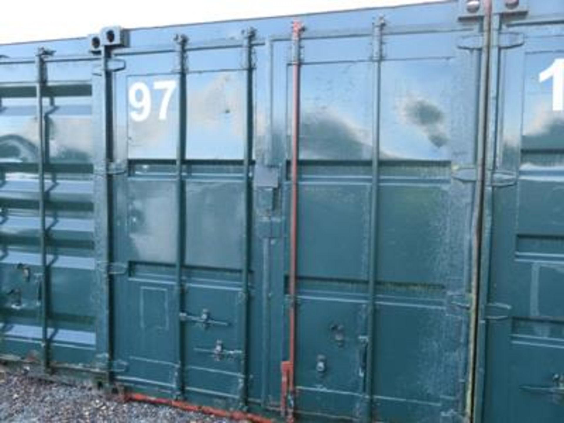 * 40ft Shipping Container with insulated roof (Container ID 97). Sold loaded onto buyer's transport