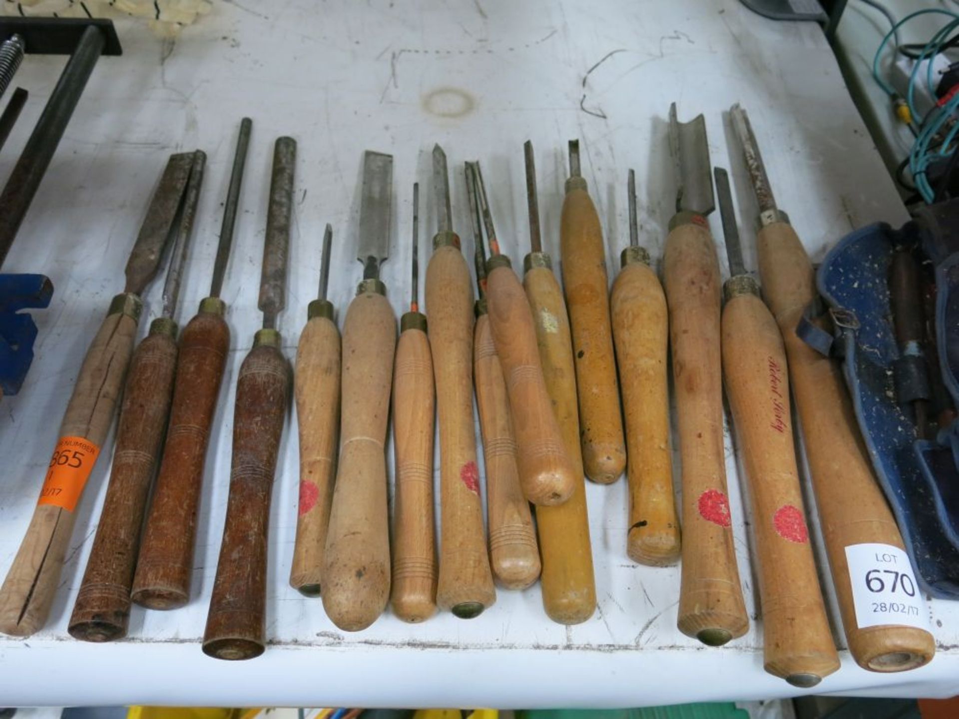 A selection of Lathe tools