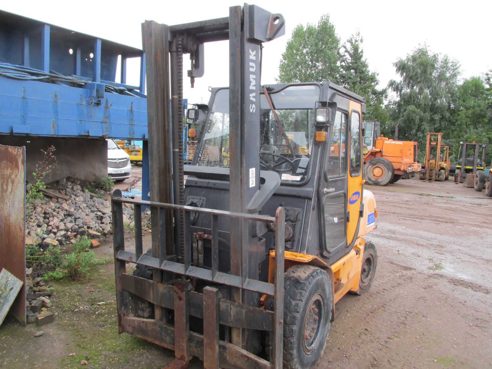 * Samuk SF35D, 3.5 Tonne Diesel Forklift, Duplex Mast, Rated at 3500Kg to 3.7m at 500mm, Cab Fully - Image 3 of 3