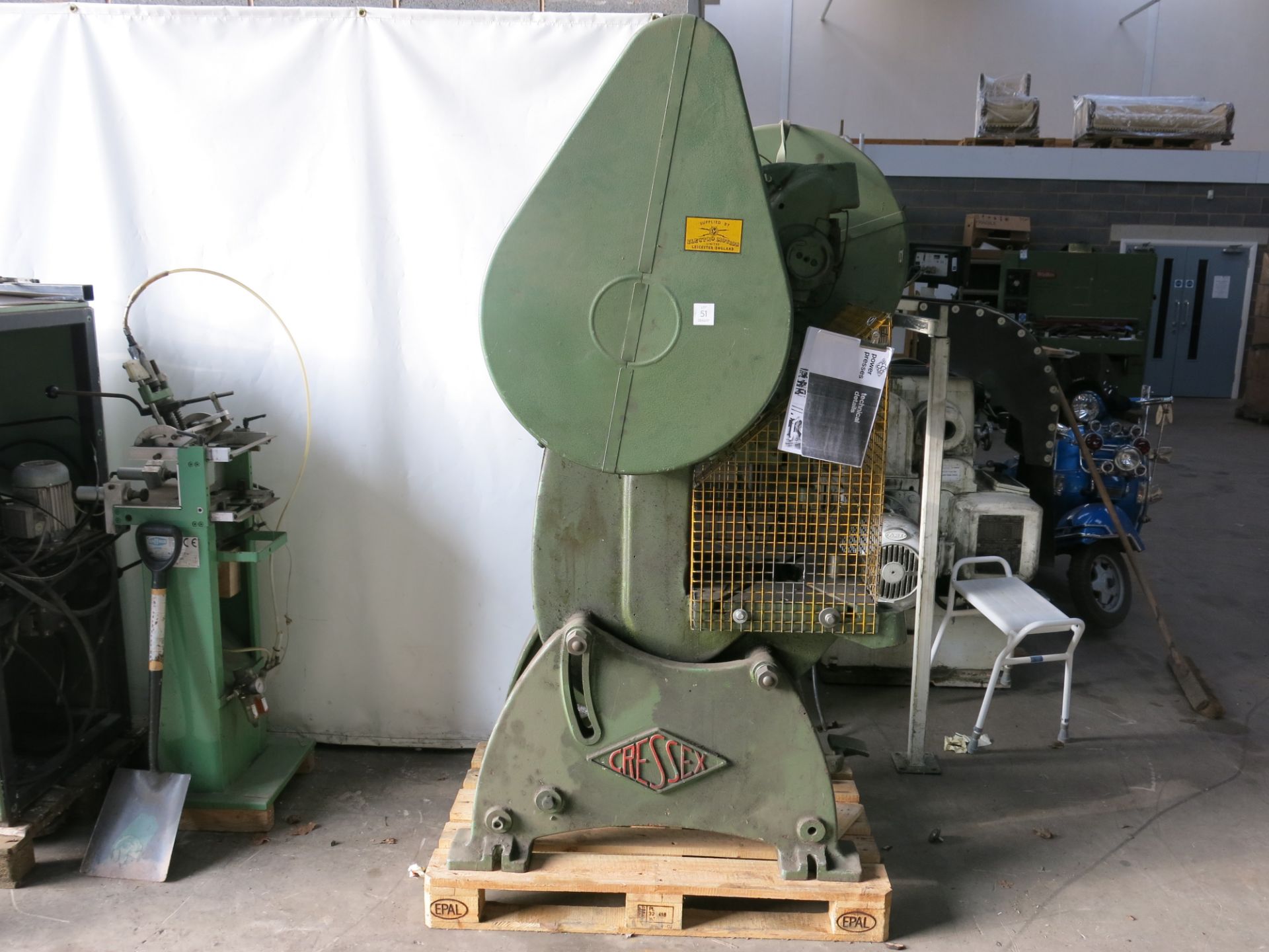 * A Cressex Power Press, Type B.58, serial number 1466, capacity 45T. Please note there is a £20 +