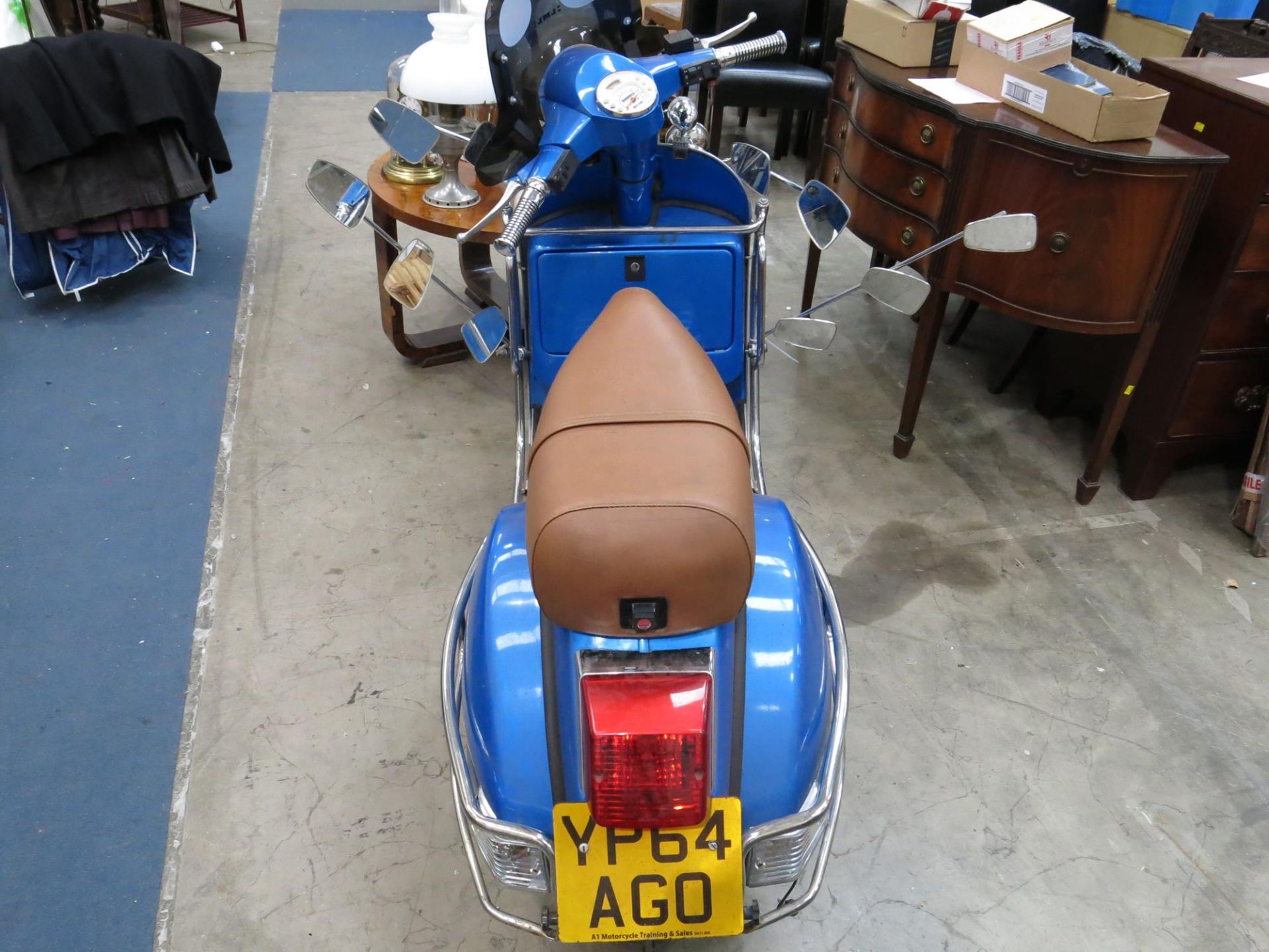 An LML Star 125 4T Scooter, 125cc petrol. Registration YP64 AGO. Date of first registration 01/ - Image 3 of 8