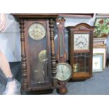 This is a Timed Online Auction on Bidspotter.co.uk, Click here to bid.  A Wooden Housed Wall Clock