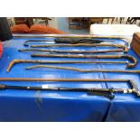 This is a Timed Online Auction on Bidspotter.co.uk, Click here to bid.  Eight walking sticks of