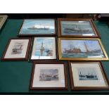 This is a Timed Online Auction on Bidspotter.co.uk, Click here to bid.  Seven Prints of Grimsby