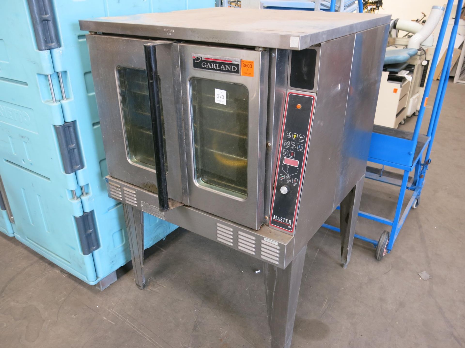 *A Garland Master 450 gas oven. 3P Stainless steel. Please note this lot has a £5 +VAT lift out