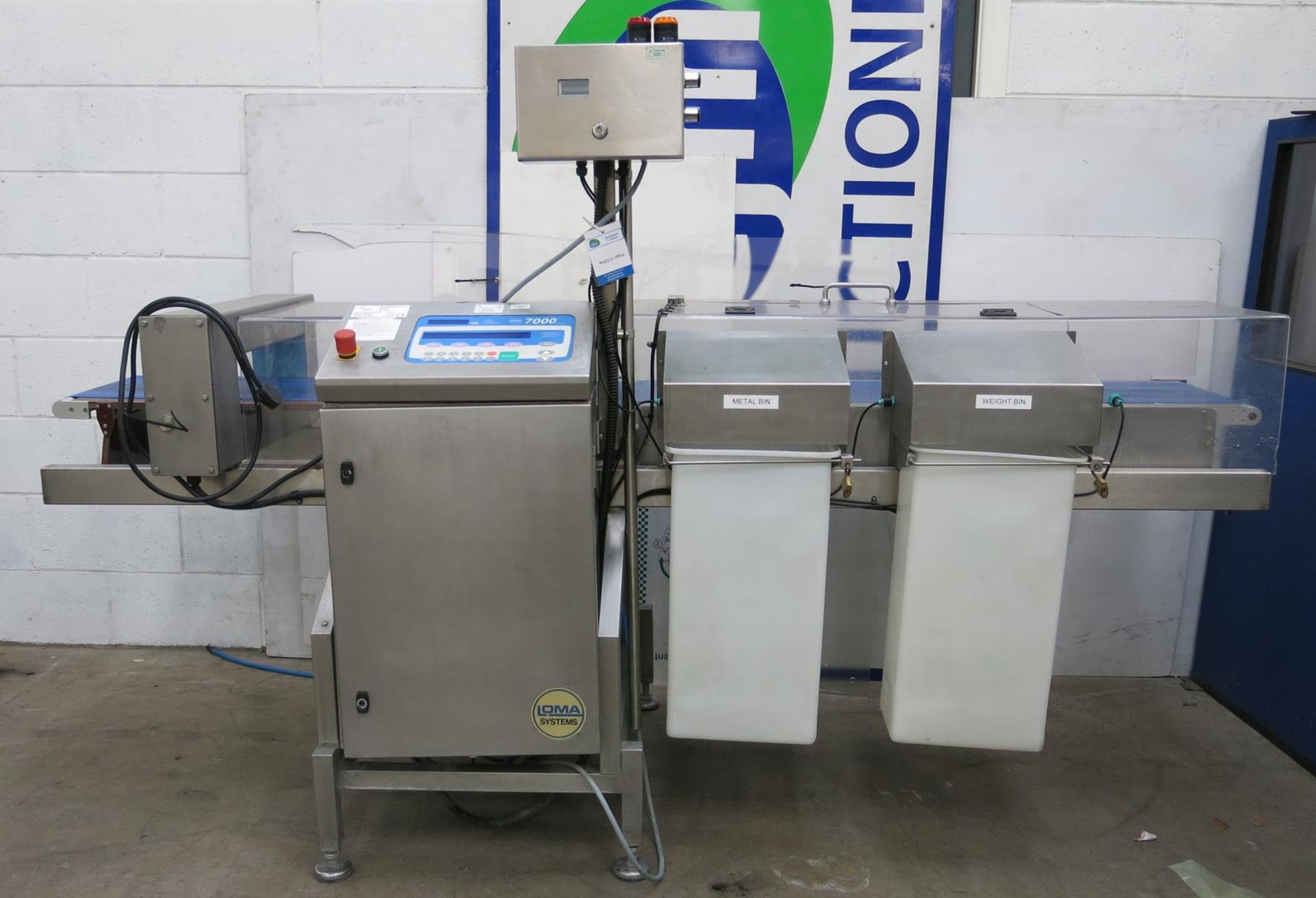 * Loma 7000 Combo Check Weigher/Metal Detector with Airblast reject system S/N WO/002374.