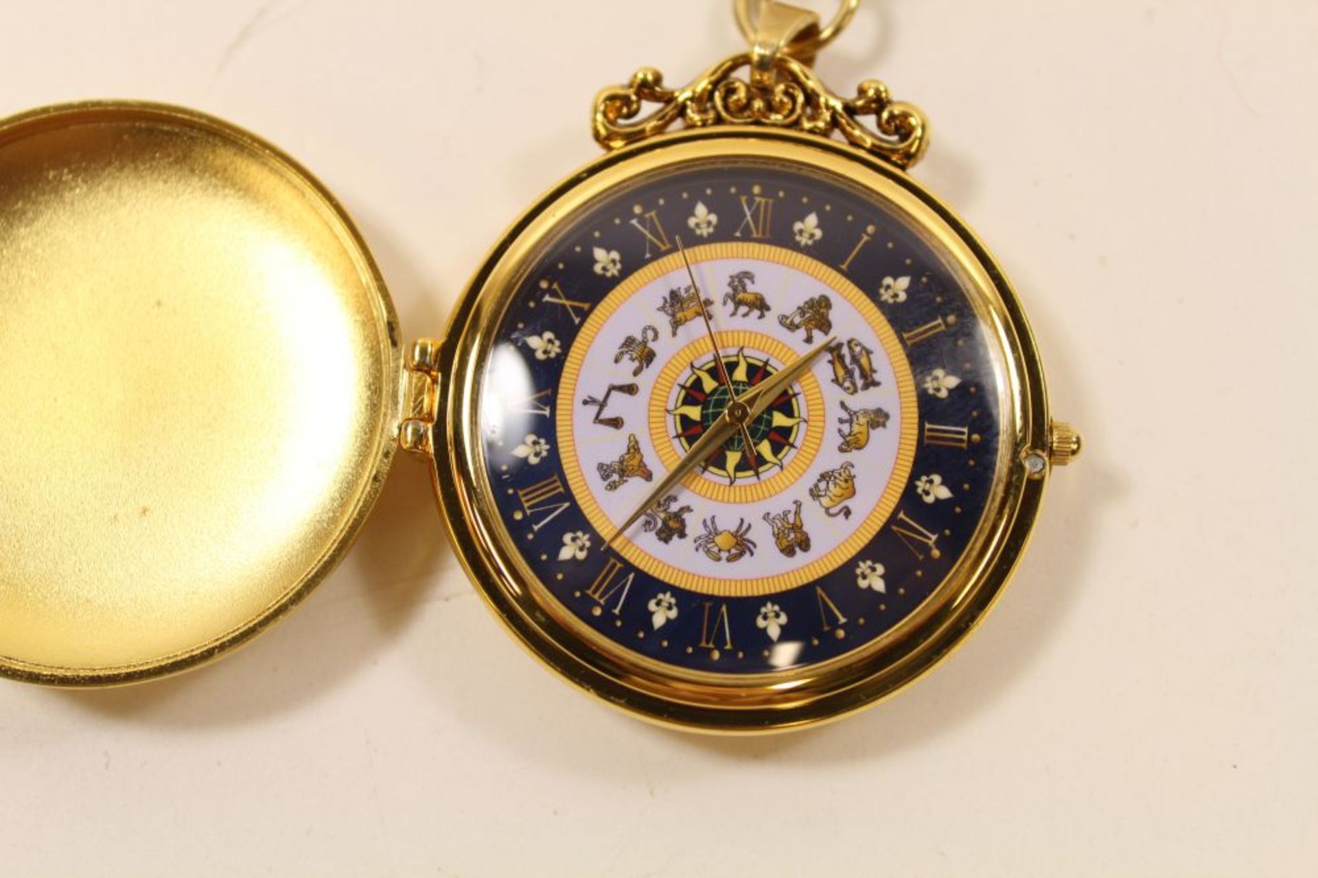 Fancy stars of The Zodiac Pocket watch on Austins Chain. - Image 3 of 3