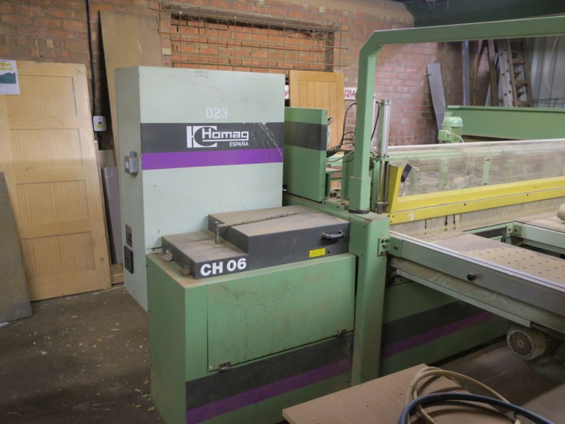 * Homag Espana CNC Beam Saw with Homatic controls. S/N 0-341-07-0278. YOM 1995. Type CH-06/32/12. - Image 4 of 9