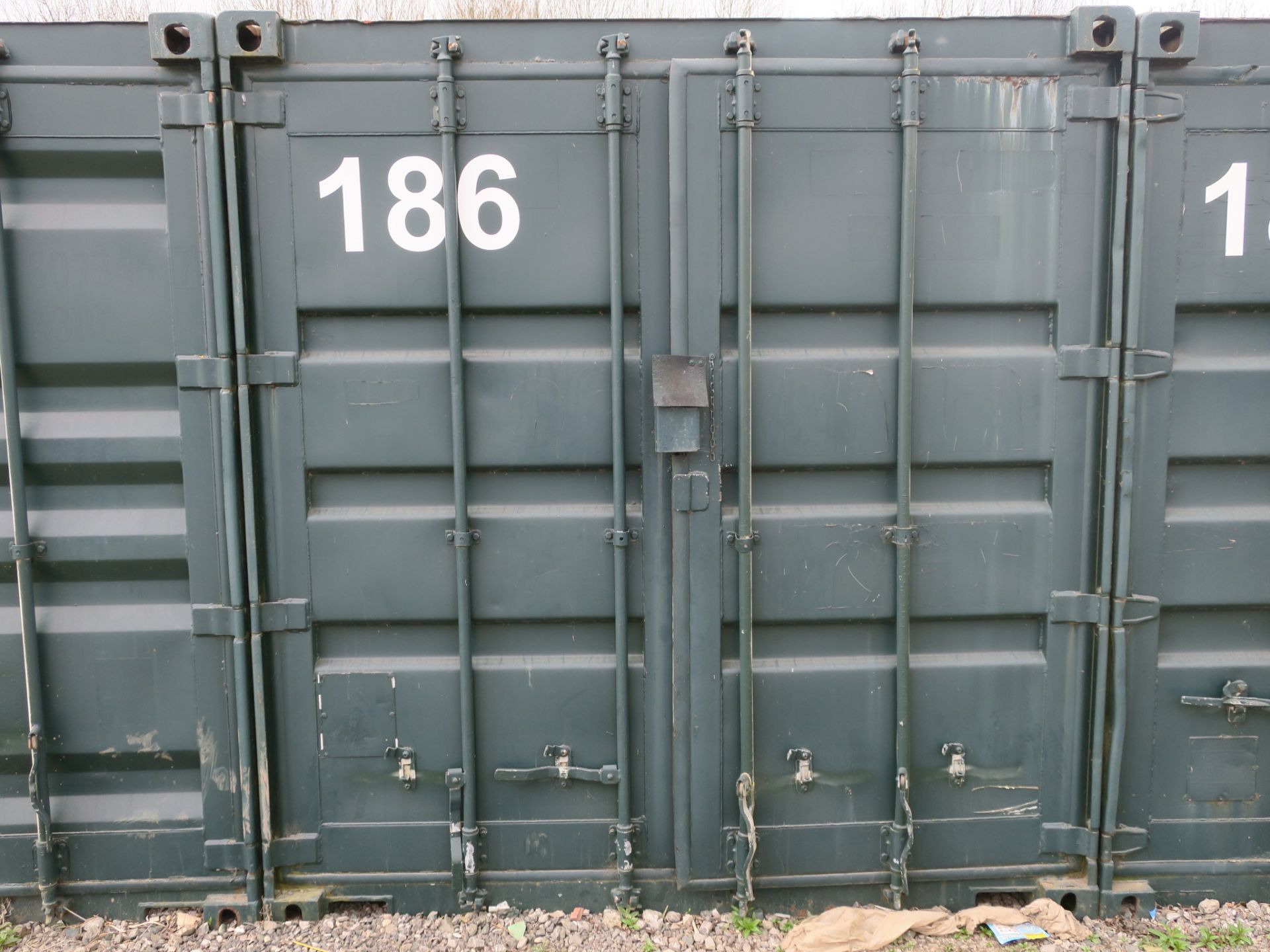 * 40ft shipping container (ID 186) with insulated roof. Sold loaded free onto buyers transport.