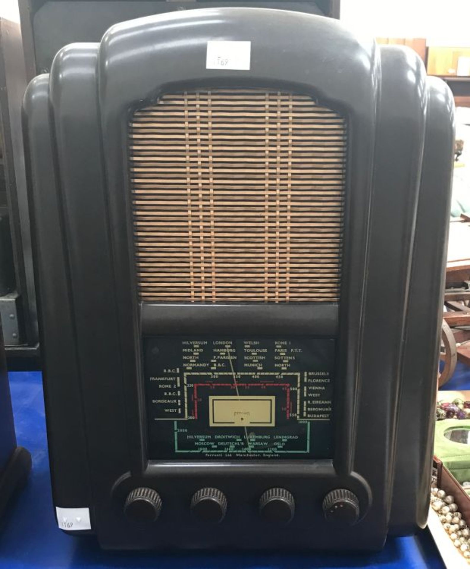 1945 Radio - Ferranti 145 Bakelite. NB All radios in restored condition but sold as collector's