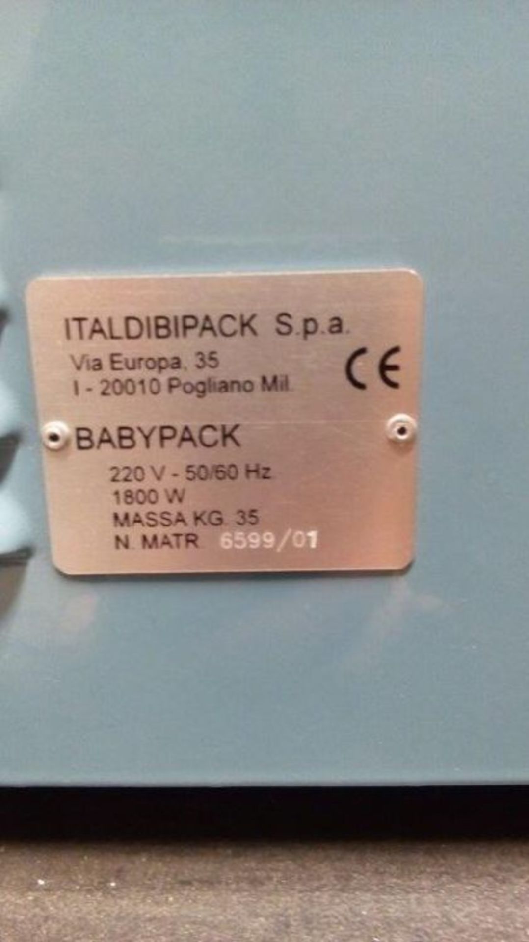 * An Italdibipack Sontex Baby-Pack 3246-N Shrink Wrap Machine, sealing area W 320m x L 460mm, max - Image 6 of 8
