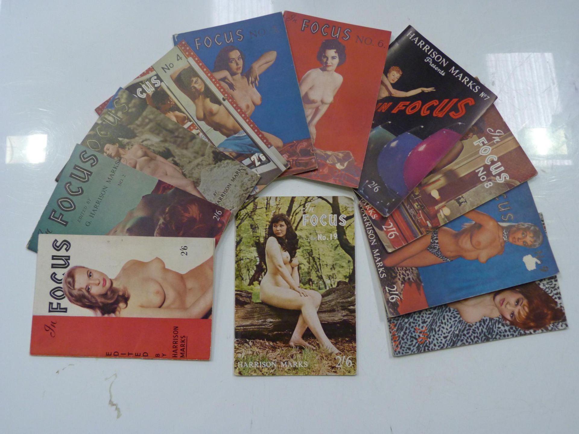 Various Harrisons Marks Glamour Magazines inc 'In Focus' Nos 1-10 & 19, 'Camera Model' Nos 2&3 and