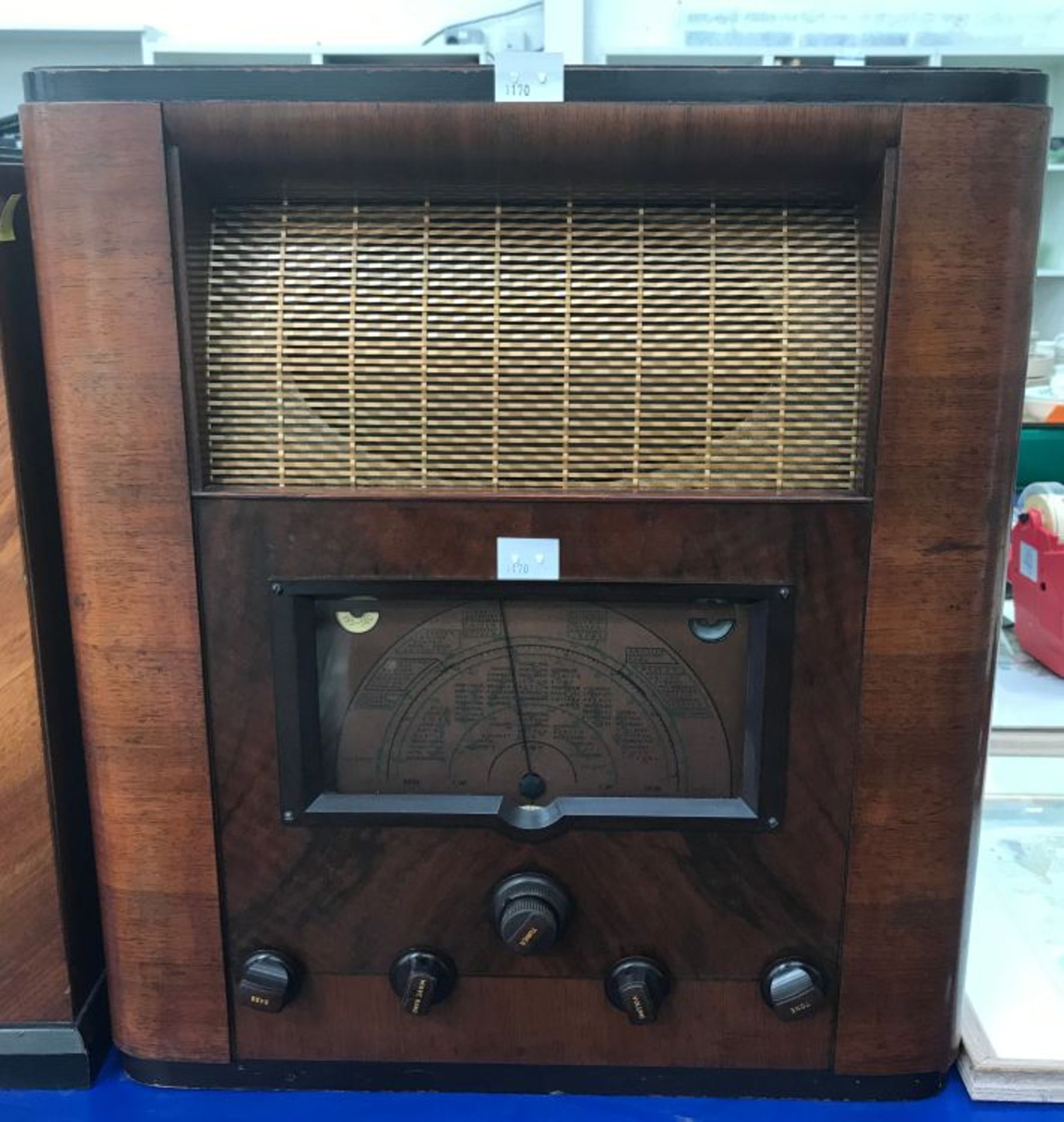 1937 Radio - HMV Model No 469. Good quality performance. NB All radios in restored condition but
