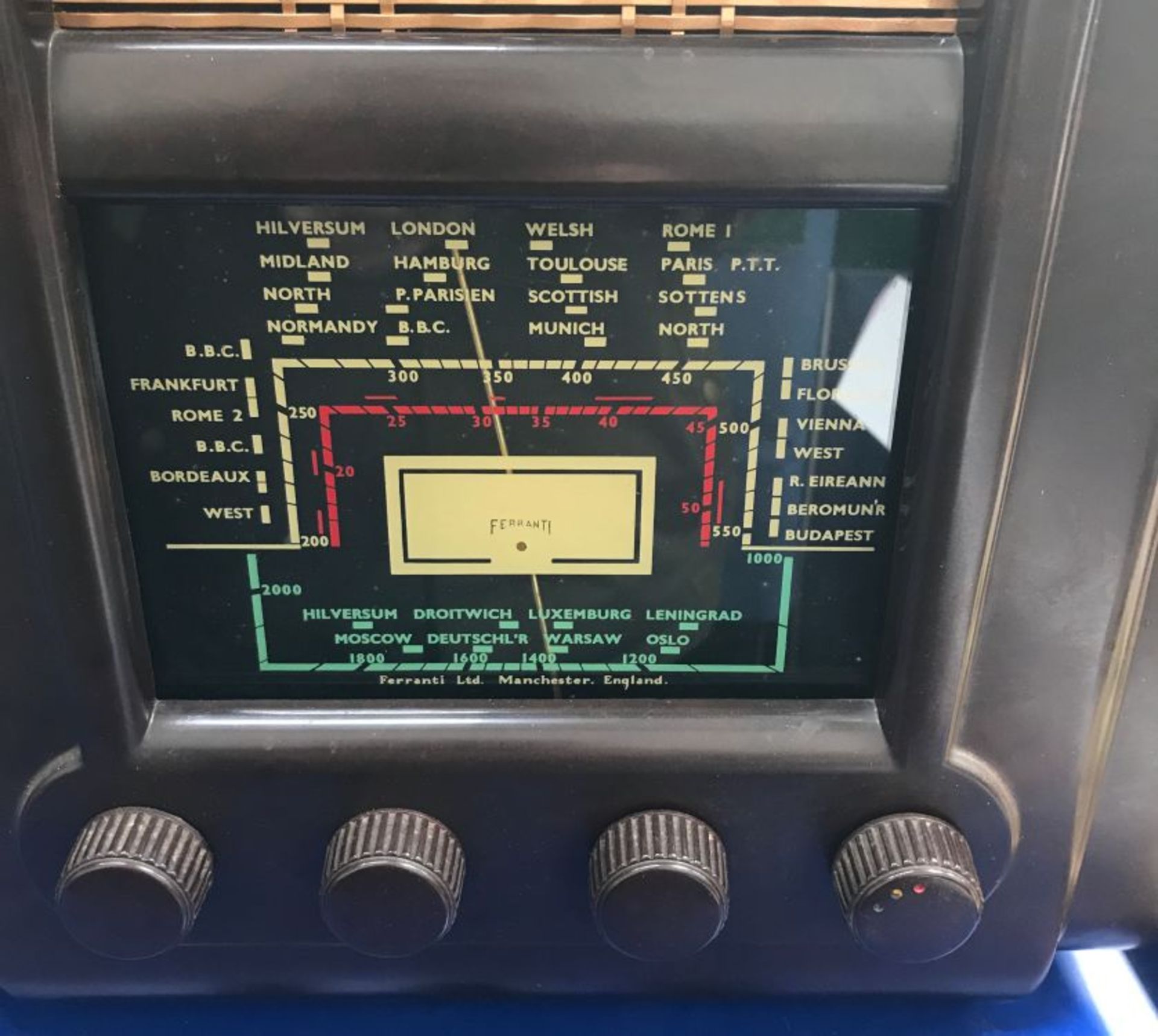 1945 Radio - Ferranti 145 Bakelite. NB All radios in restored condition but sold as collector's - Image 2 of 2