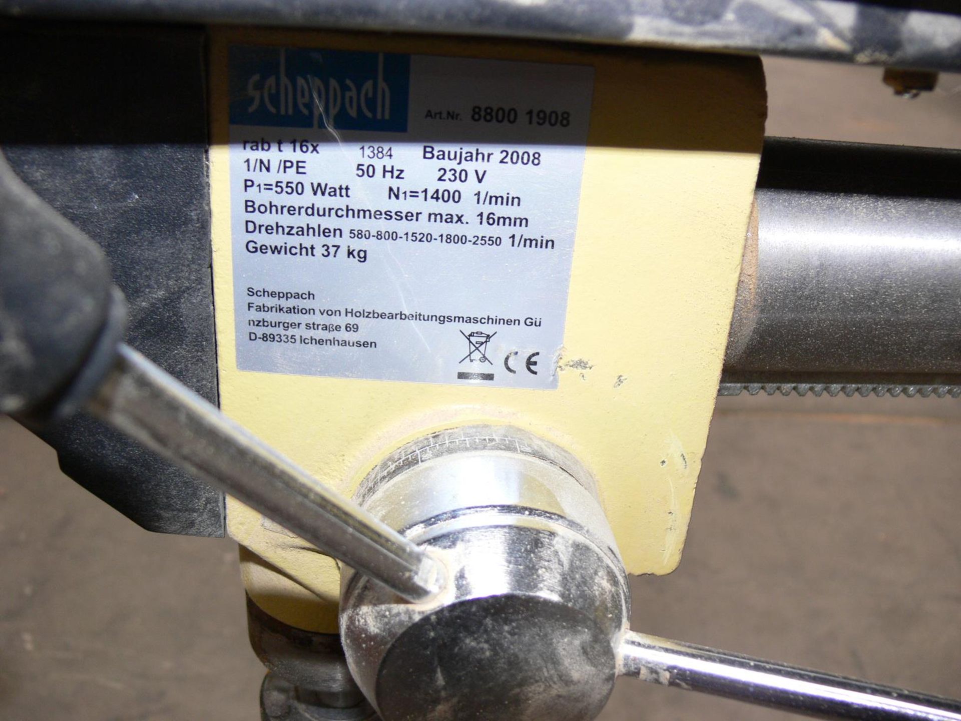 * Scheppach RAB 16 Drill, 240V, 1PH - Image 3 of 4