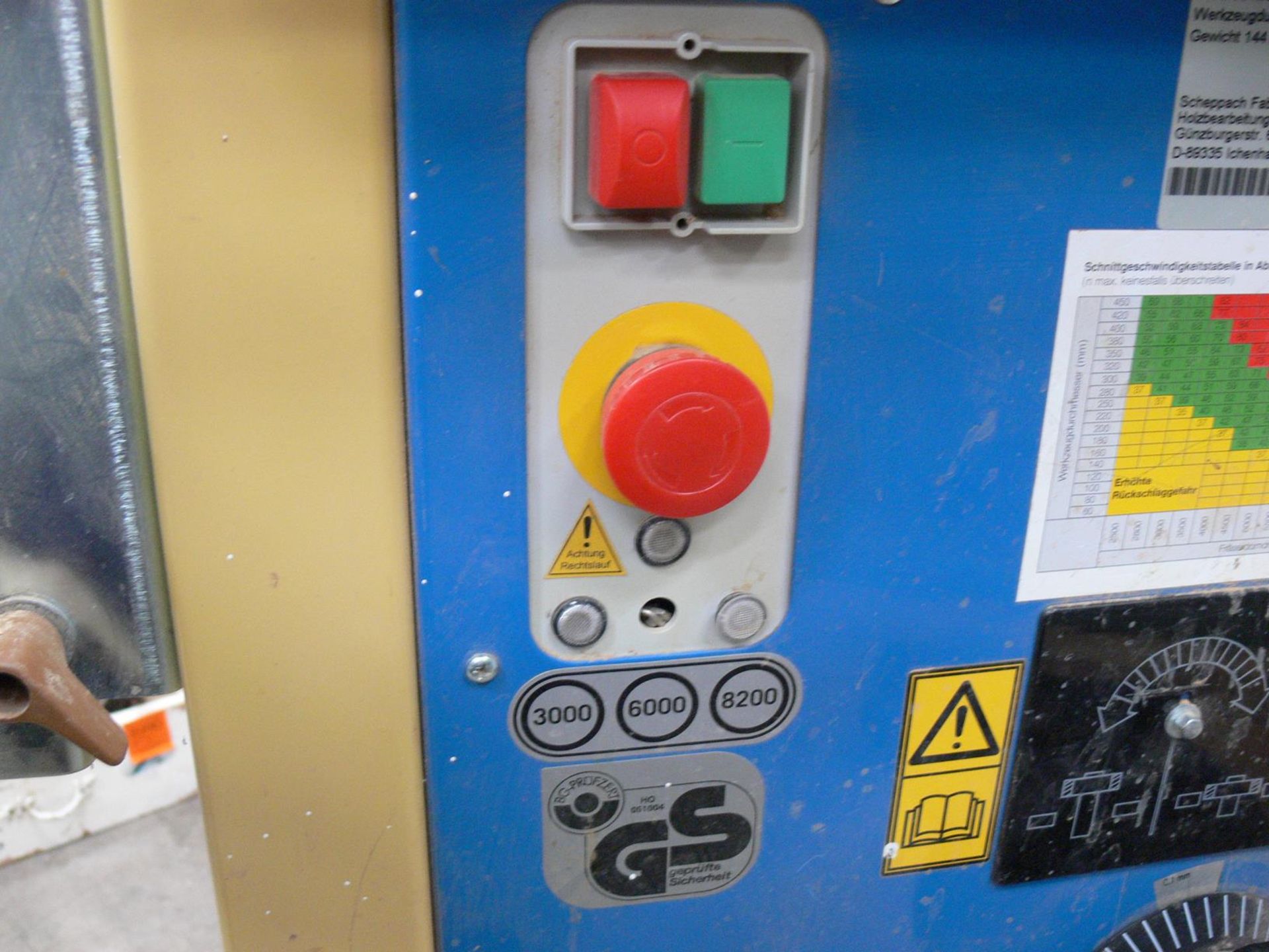 * Scheppach HF3000 Spindle, 240V, 1PH, S/N 708. Please note there is a £5 + VAT Lift Out Fee on this - Image 5 of 5