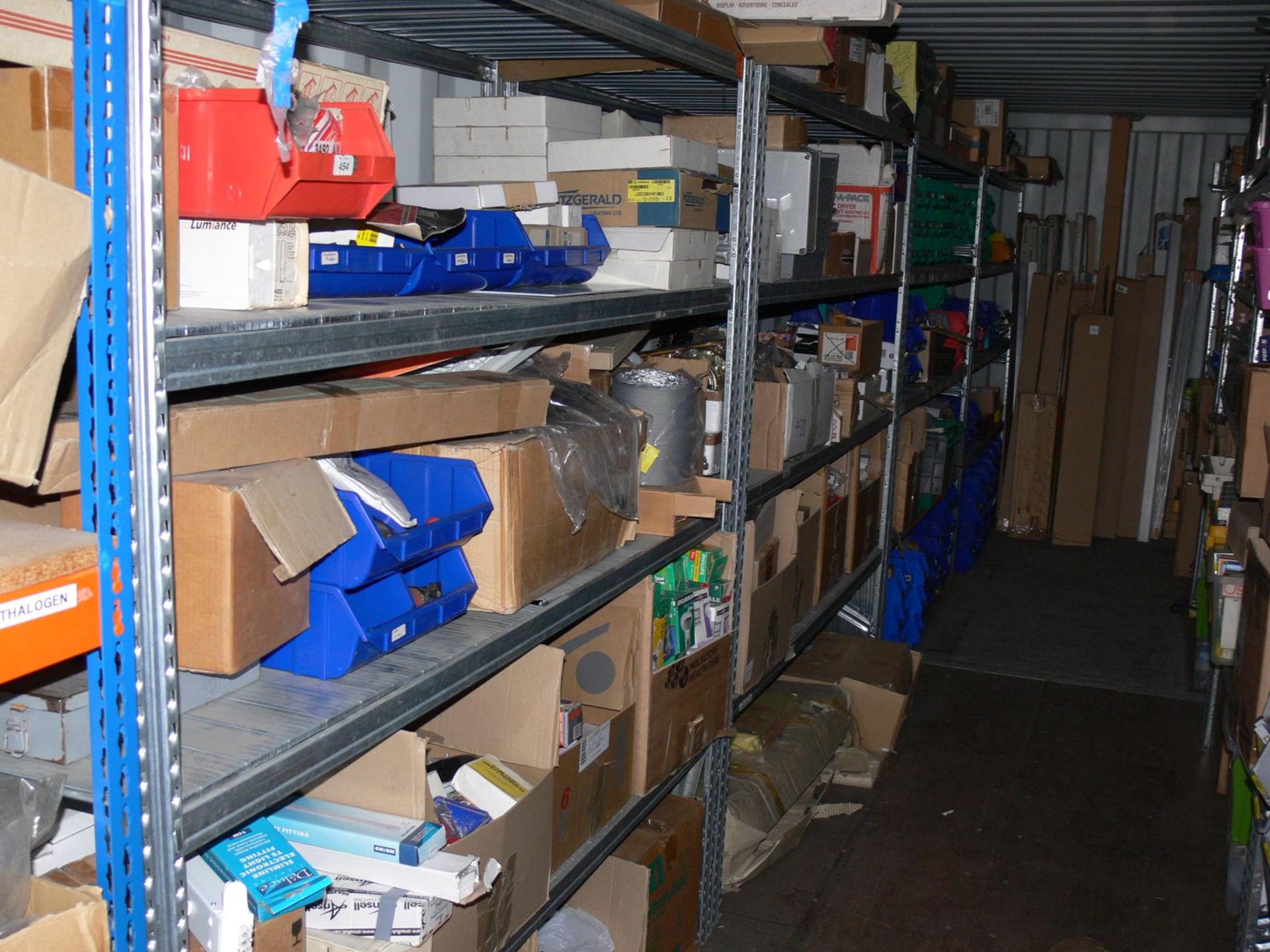 * 4 x Sets of Racking (Please note the auctioneers require 48 hours notice before removals can be