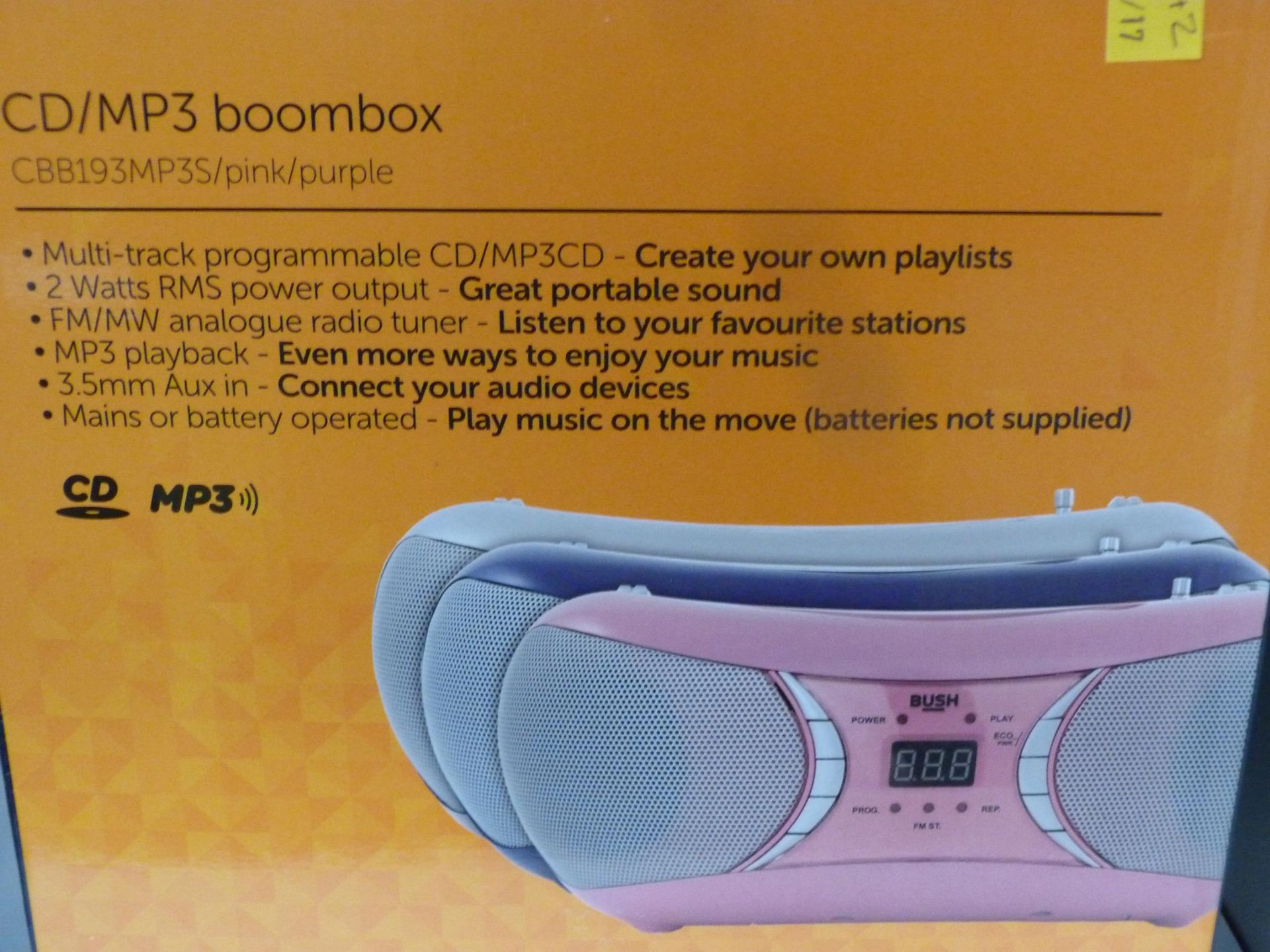 A Bush CD/MP3 Boom Box (Boxed) (est £20-£30) - Image 4 of 4