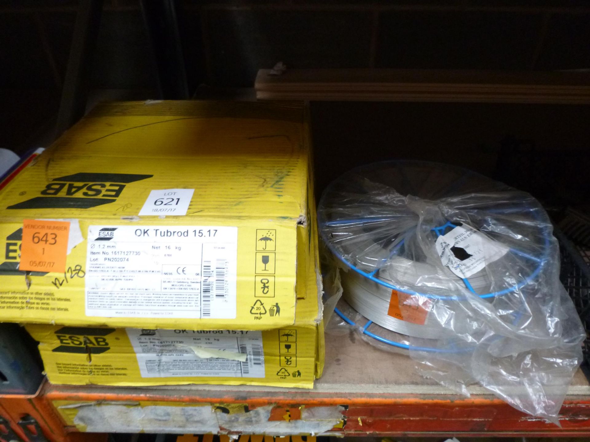 2 x Boxes of ESAB Welding Wire and another