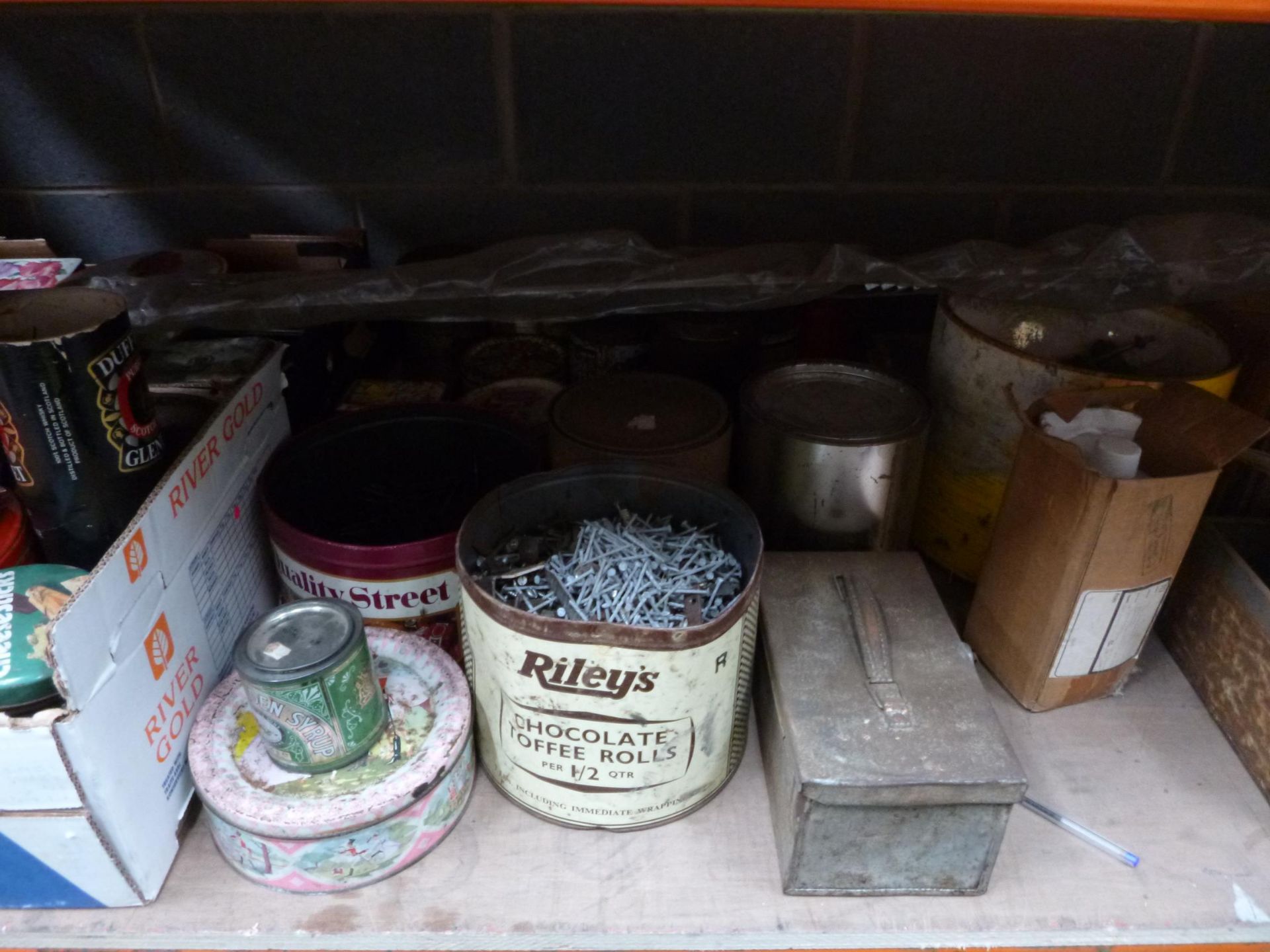 Various Vintage Tins (most have nails and screws in) etc - Image 3 of 4