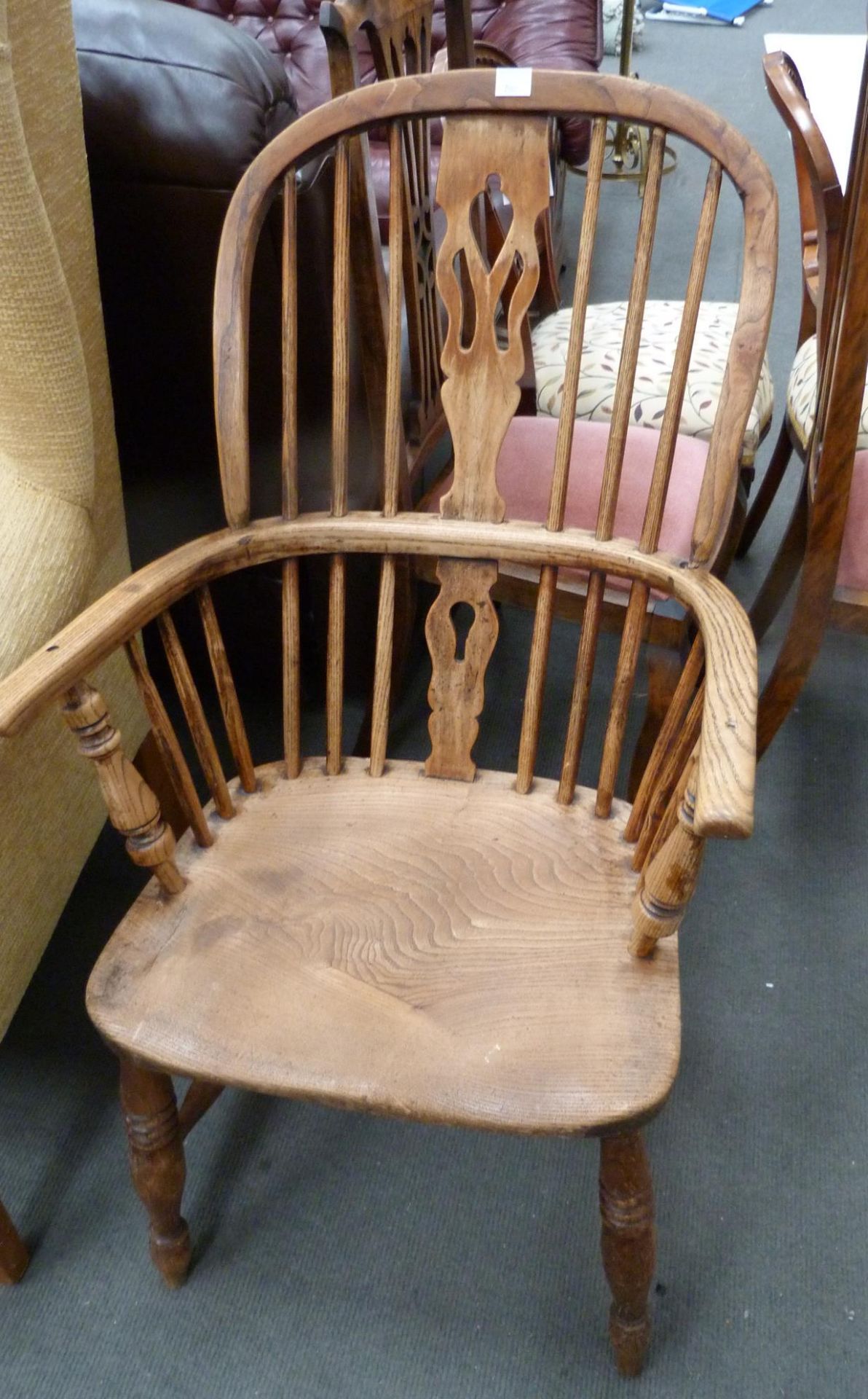 A Windsor Stickback Chair (a/f) (est. £20-40)