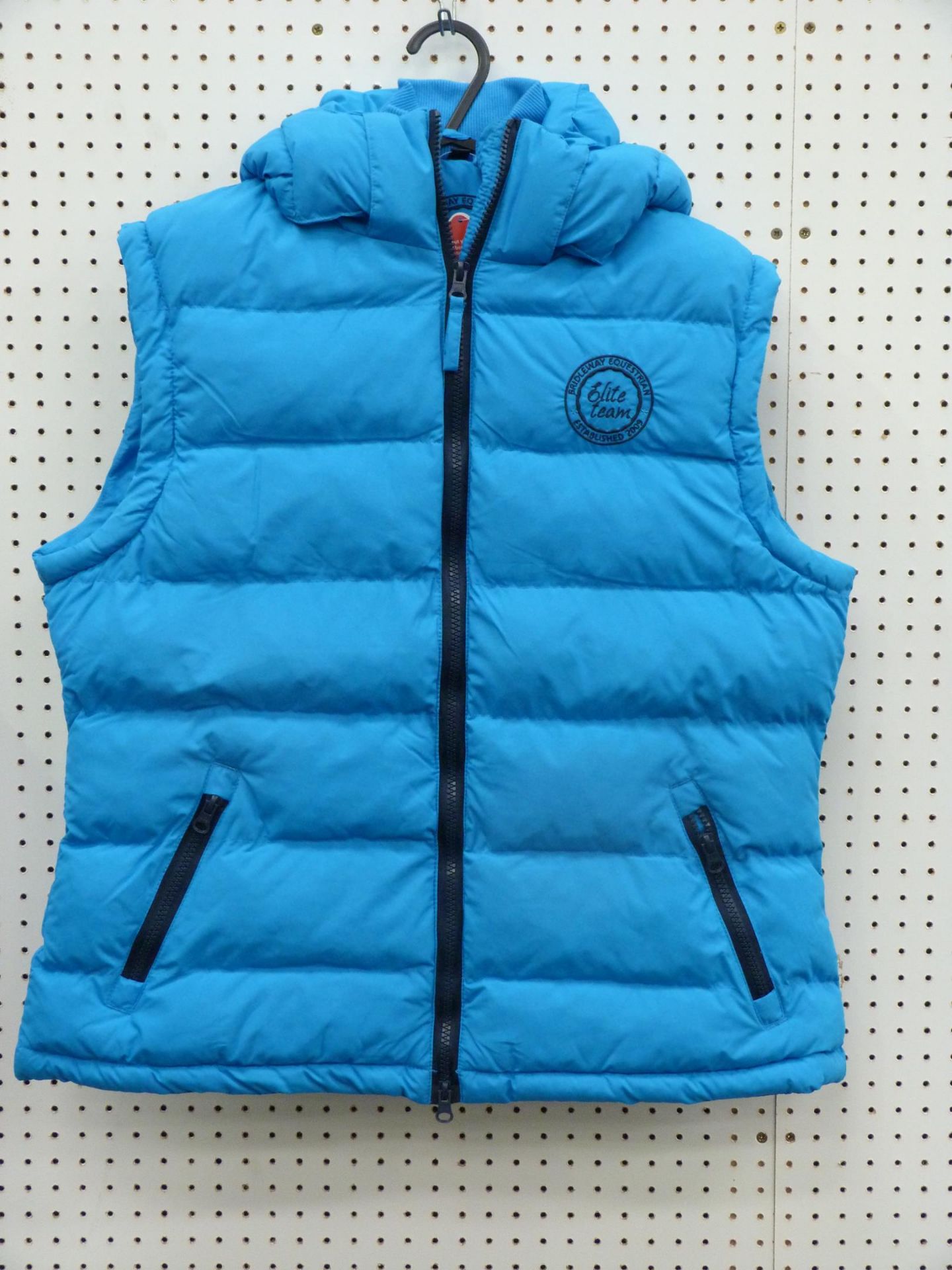 * Three Blue, New Bridleway Gilets; each large with Hood, RRP £105 (3)