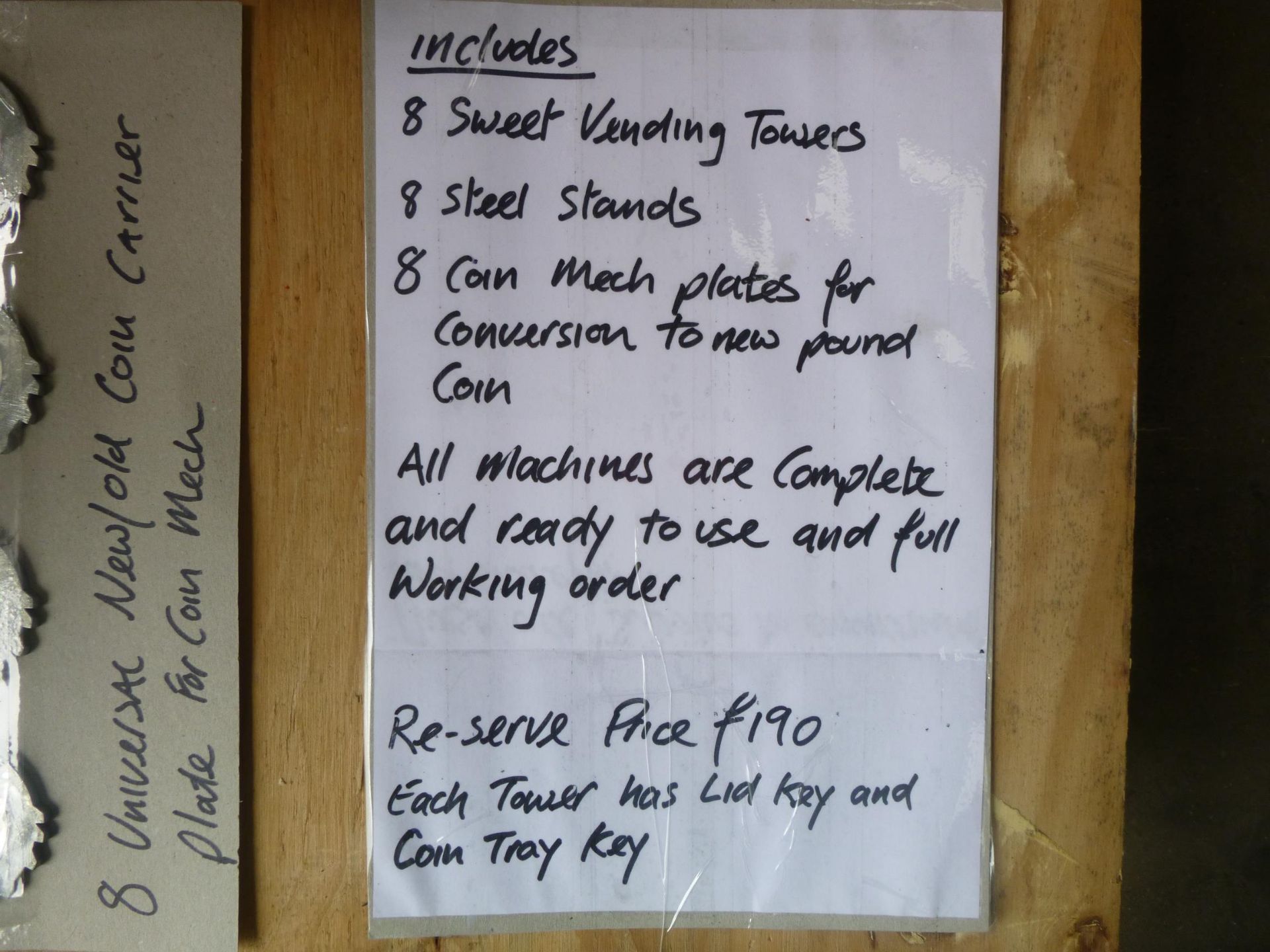 8 x Sweet Vending Towers includes 8 x Vending Towers, 8 x Steel Stands, 8 x Coin Mech Plates for - Image 10 of 10