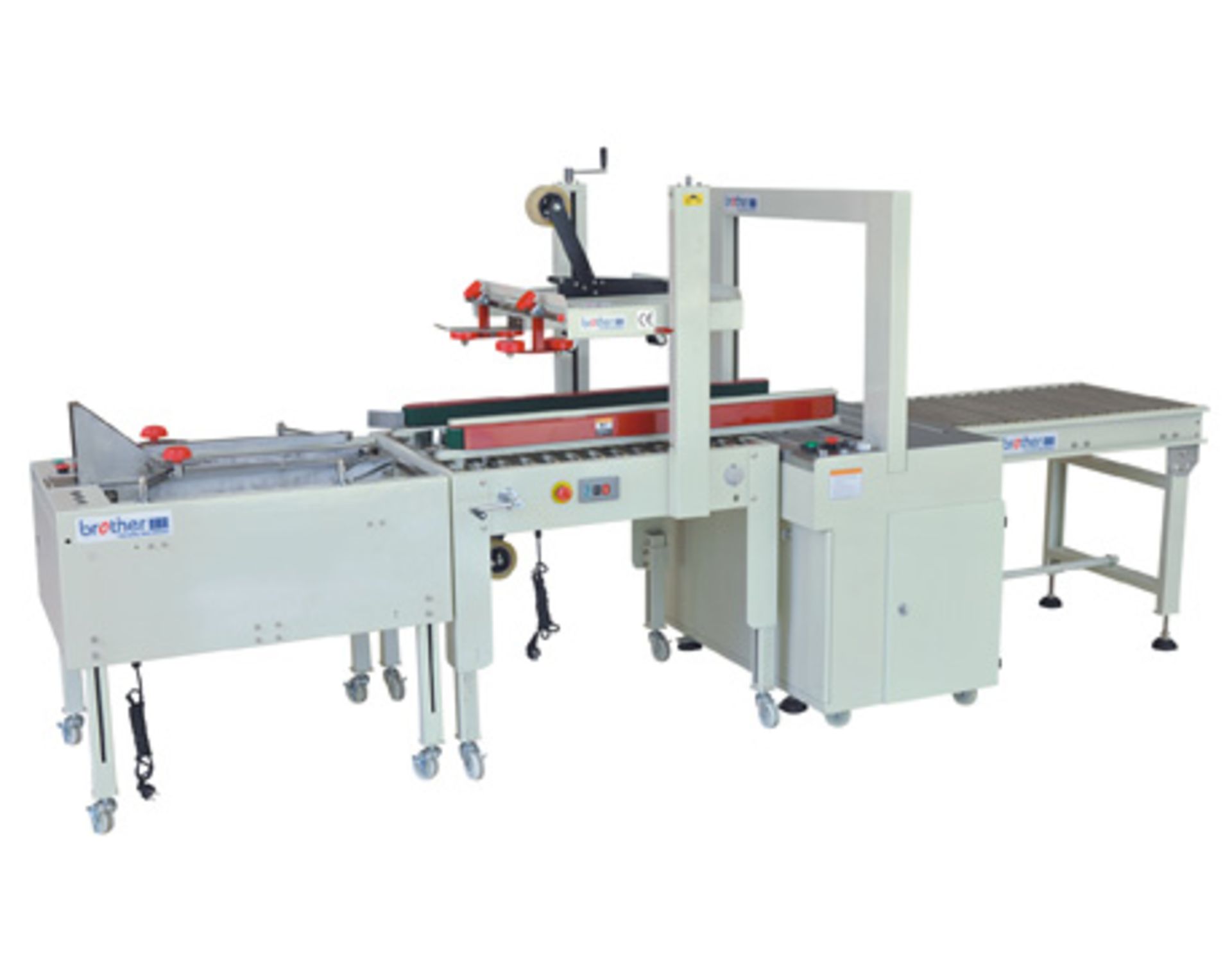 * Brother Automatic Carton Line - Ex Demo ( 4 Separate Machines) 1) Carton Sealer : SN-6PM15A086