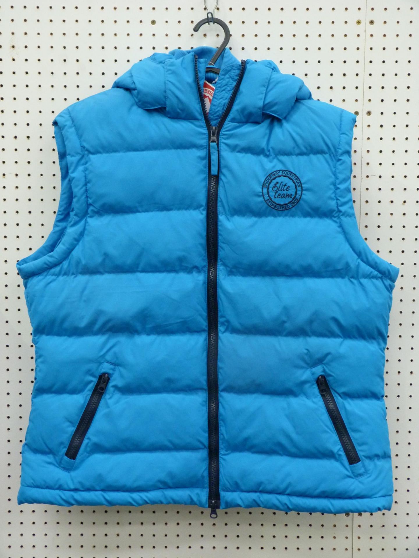 * Three Blue, New Bridleway Gilets; each X Large with Hood. RRP £105 (3)