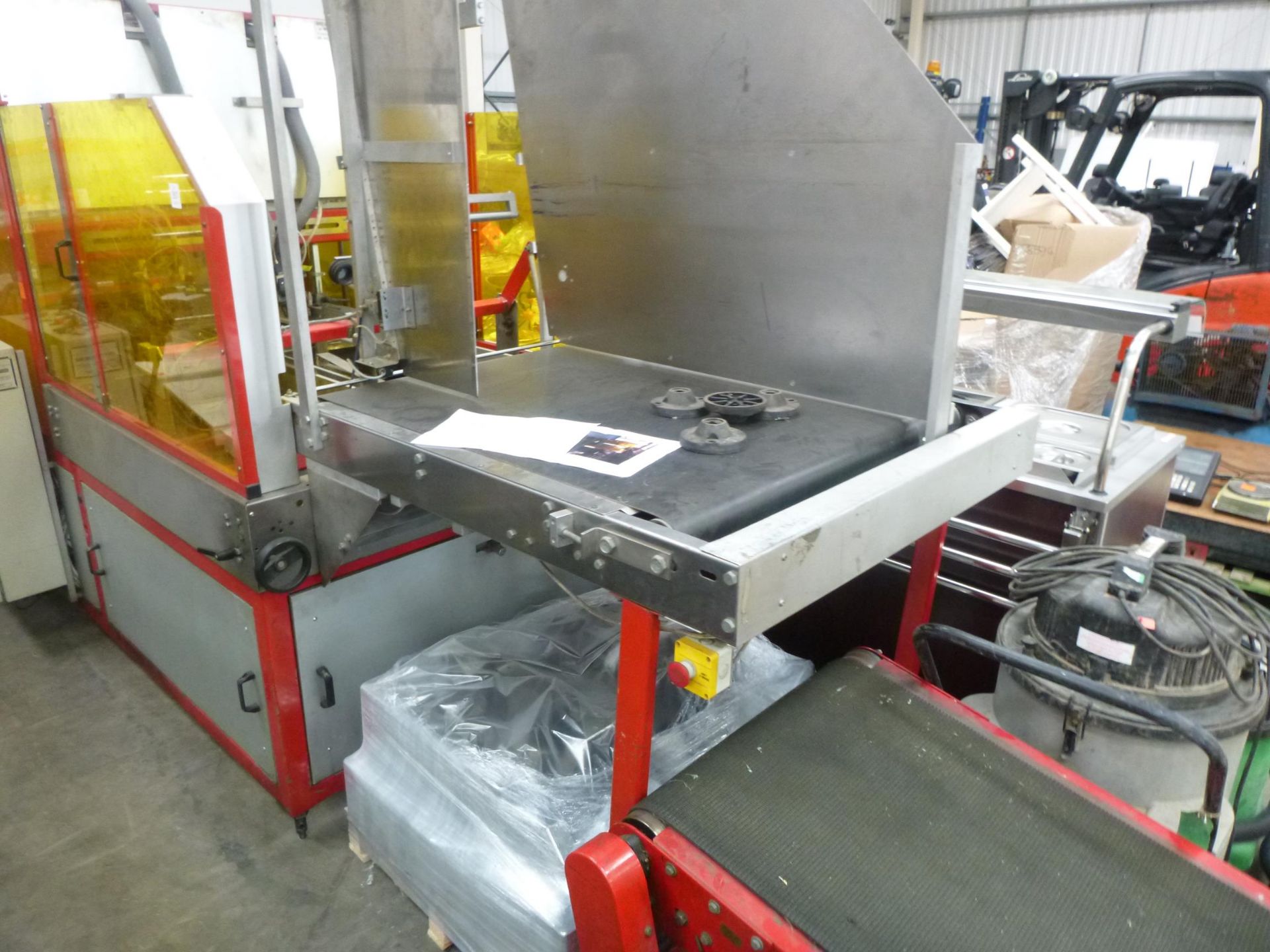 * A BMF Box Machine, 4 Point Hot Melt Gluer with conveyor belt for solid board fish boxes c/w - Image 3 of 8