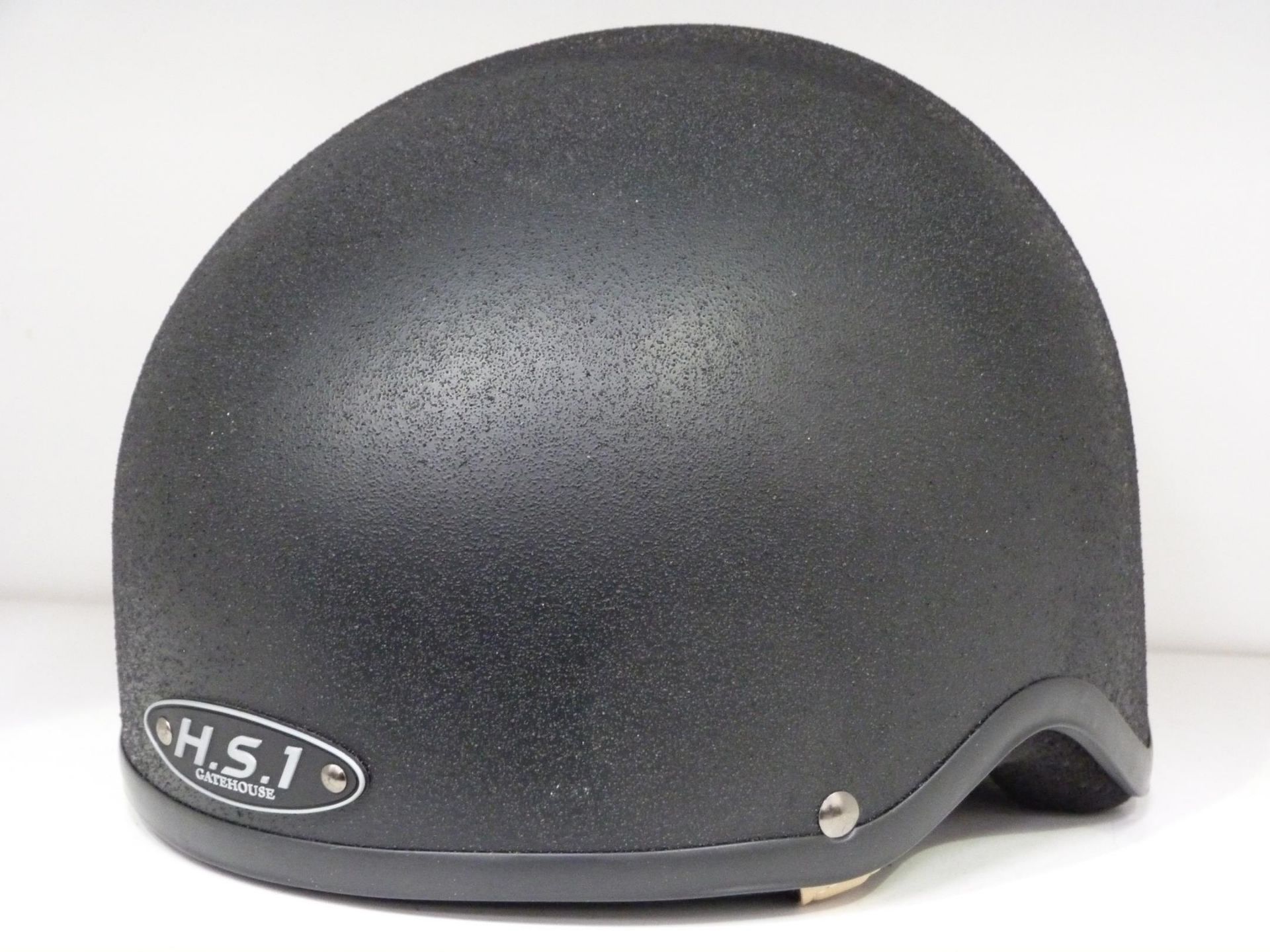 * Helmet: A New Gatehouse HS1 Jockey Skull 1-55/Black Snell E2001/BS EN 1384 with cover. RRP £145.