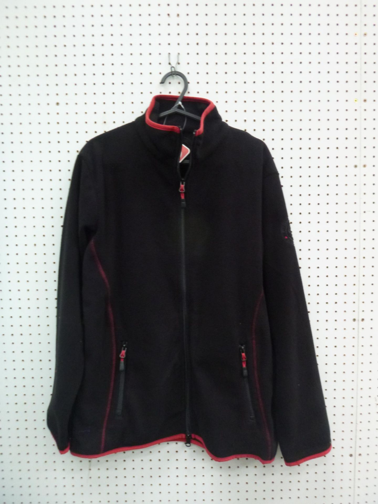 * Two New 'Bridleway' Micro Fleece Jackets, a Small in Black/Red and a Large in Red/Grey RRP £49. - Image 3 of 4